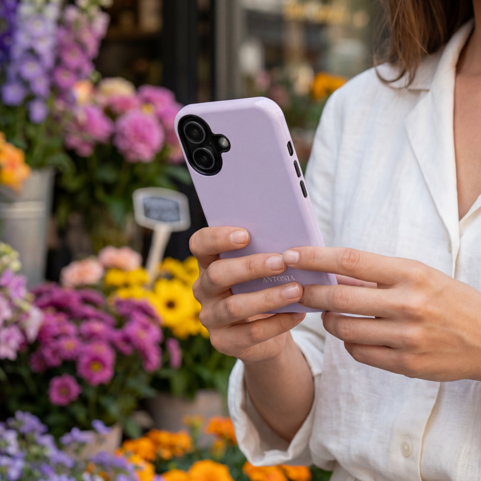 LAVENDEL – Personalisierte Handyhülle mit Dual-Layer-Schutz