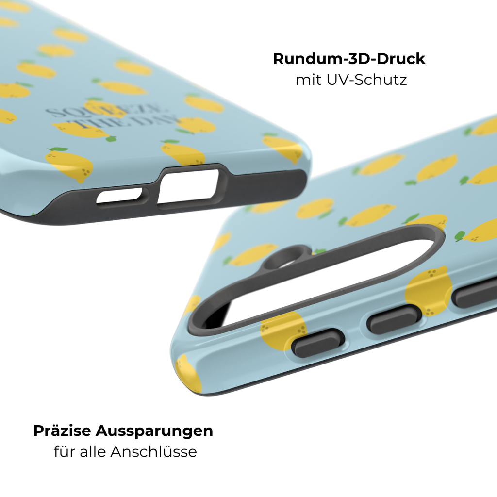 LEMONS BLUE SKY – Personalisierte Handyhülle mit Dual-Layer-Schutz
