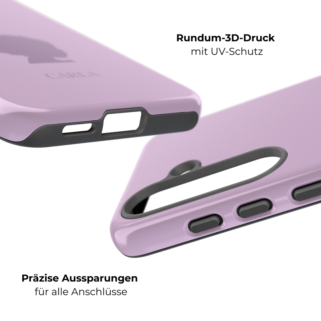SILHOUETTE LAVENDEL – Personalisierte Handyhülle mit Dual-Layer-Schutz