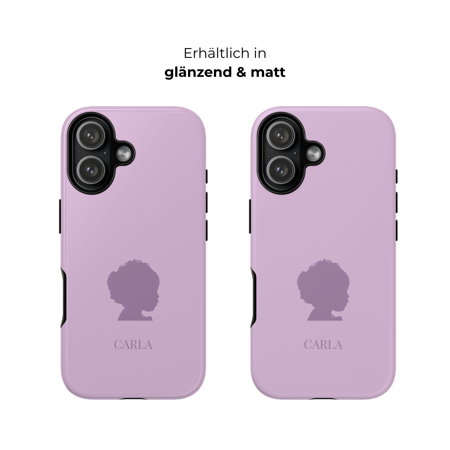 SILHOUETTE LAVENDEL – Personalisierte Handyhülle mit Dual-Layer-Schutz
