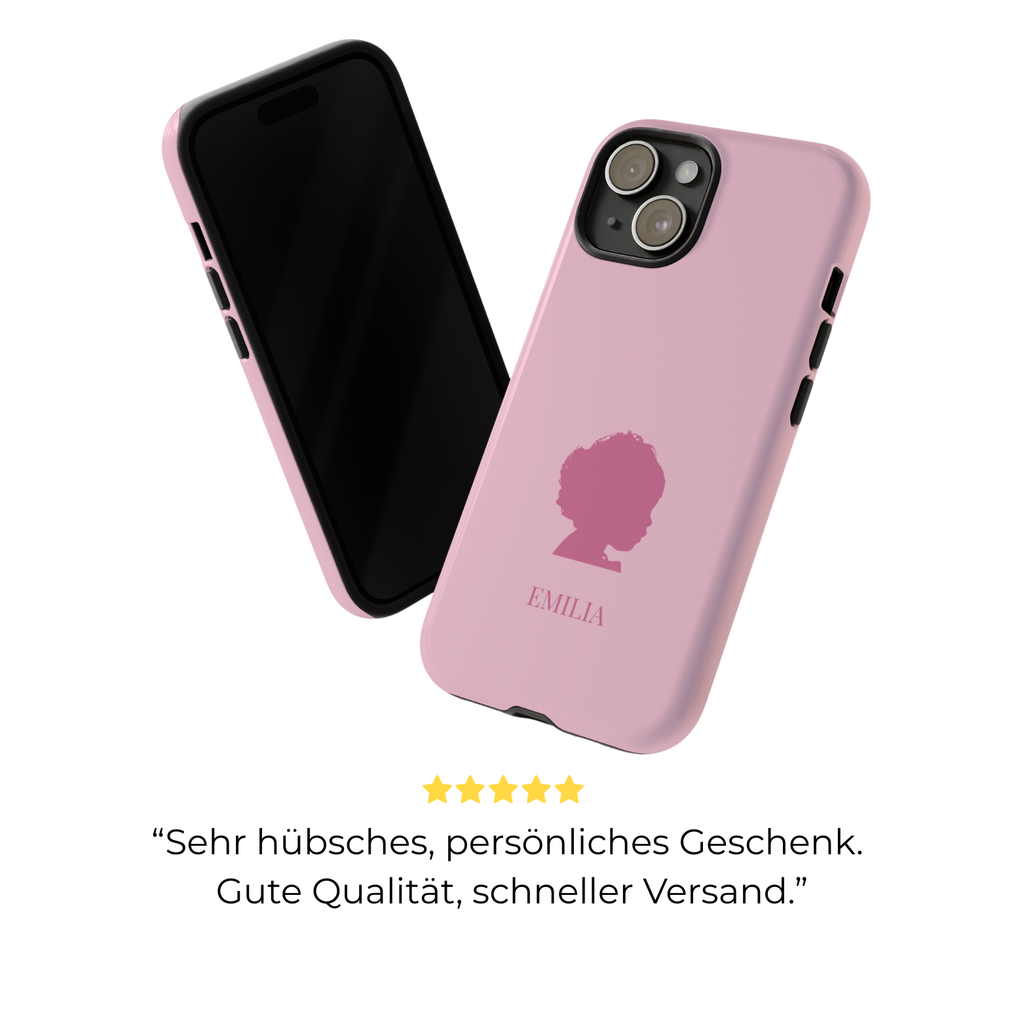 SILHOUETTE ROSE – Personalisierte Handyhülle mit Dual-Layer-Schutz