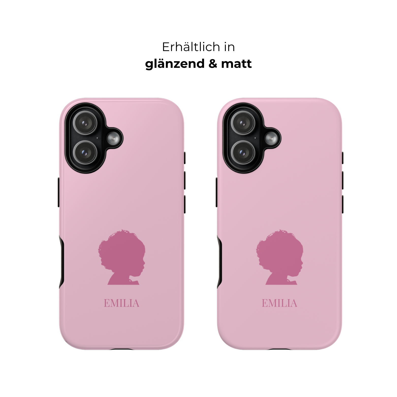 SILHOUETTE ROSE – Personalisierte Handyhülle mit Dual-Layer-Schutz