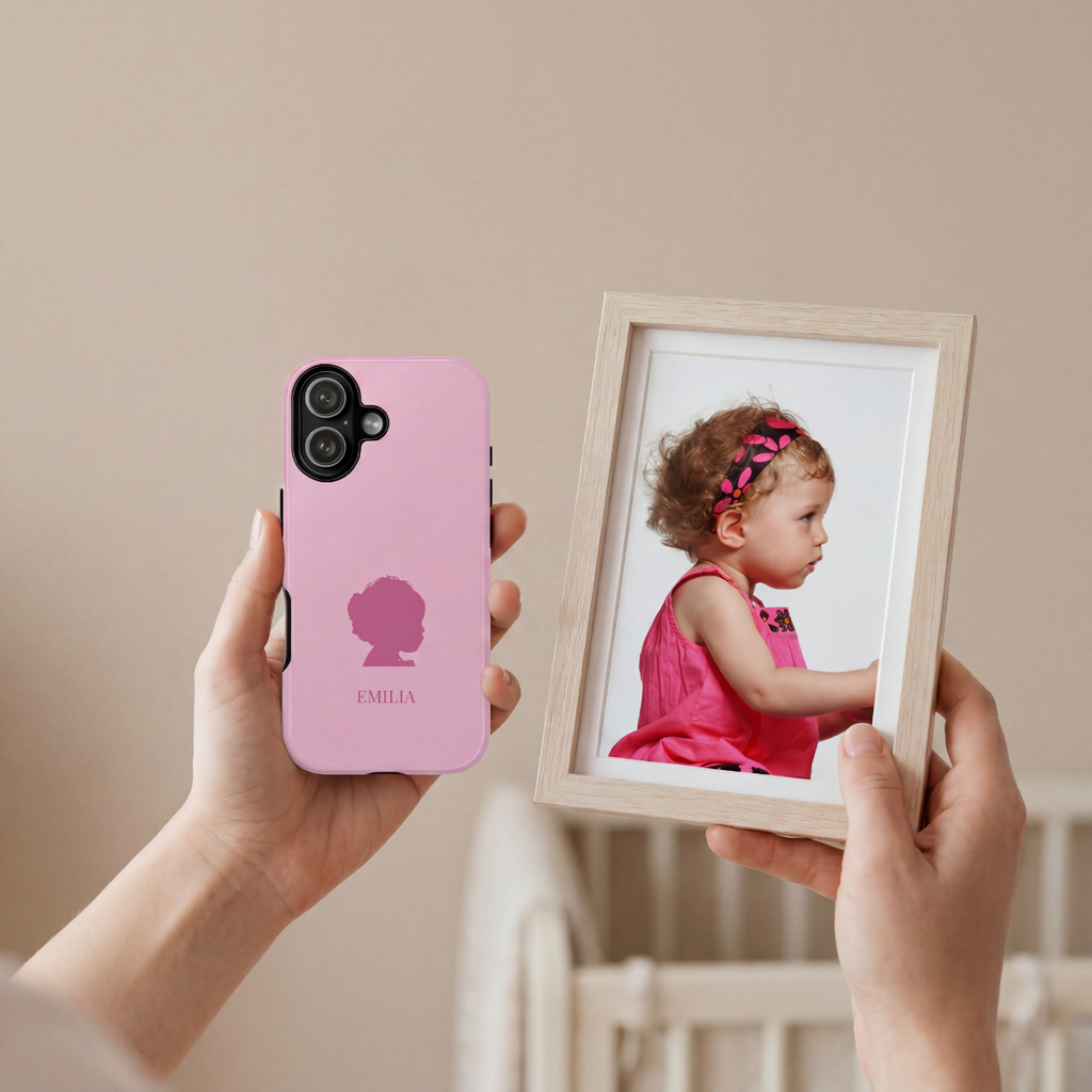 SILHOUETTE ROSE – Personalisierte Handyhülle mit Dual-Layer-Schutz