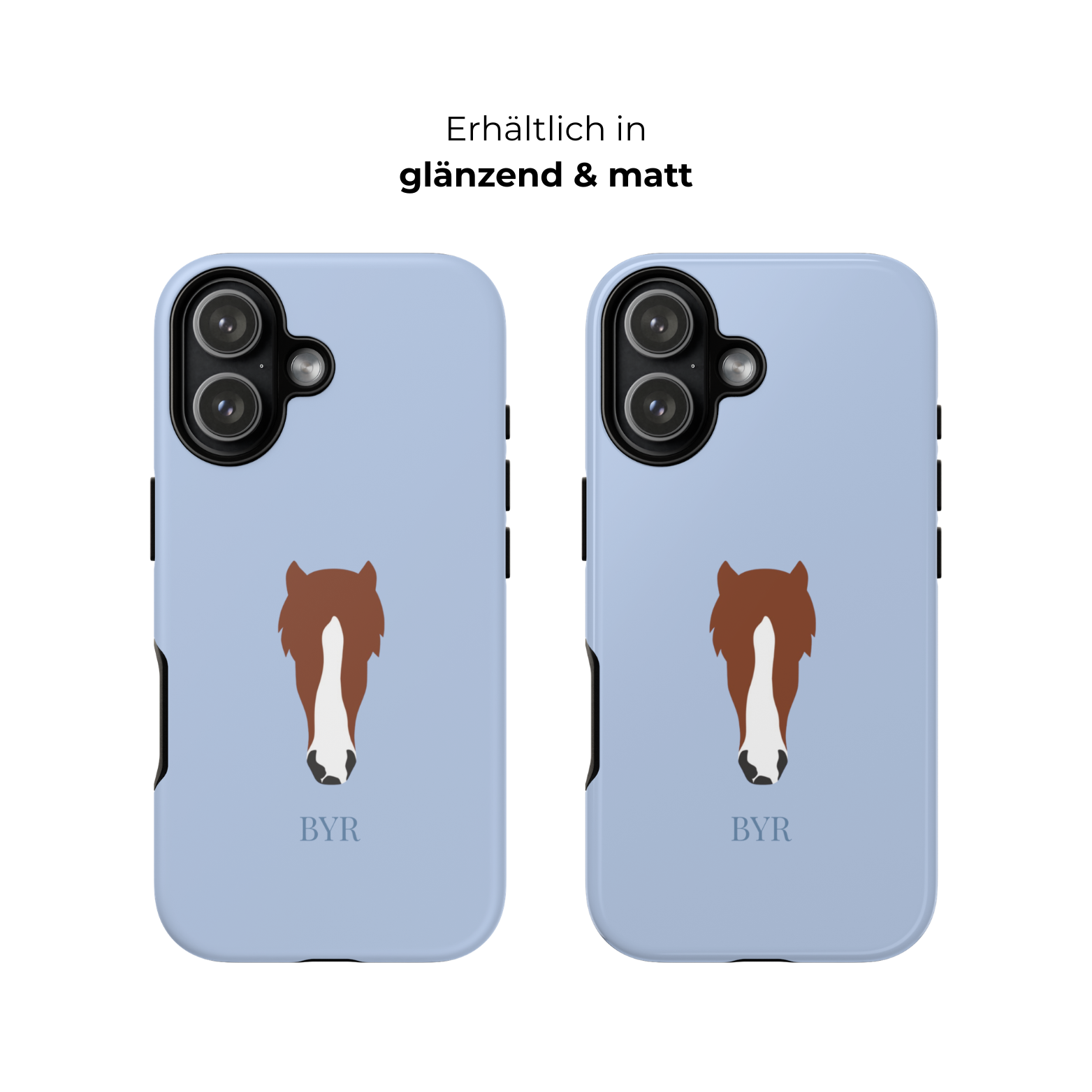 UNIQUE ANIMAL ART EDITION BLUE – Personalisierte Handyhülle mit Dual-Layer-Schutz