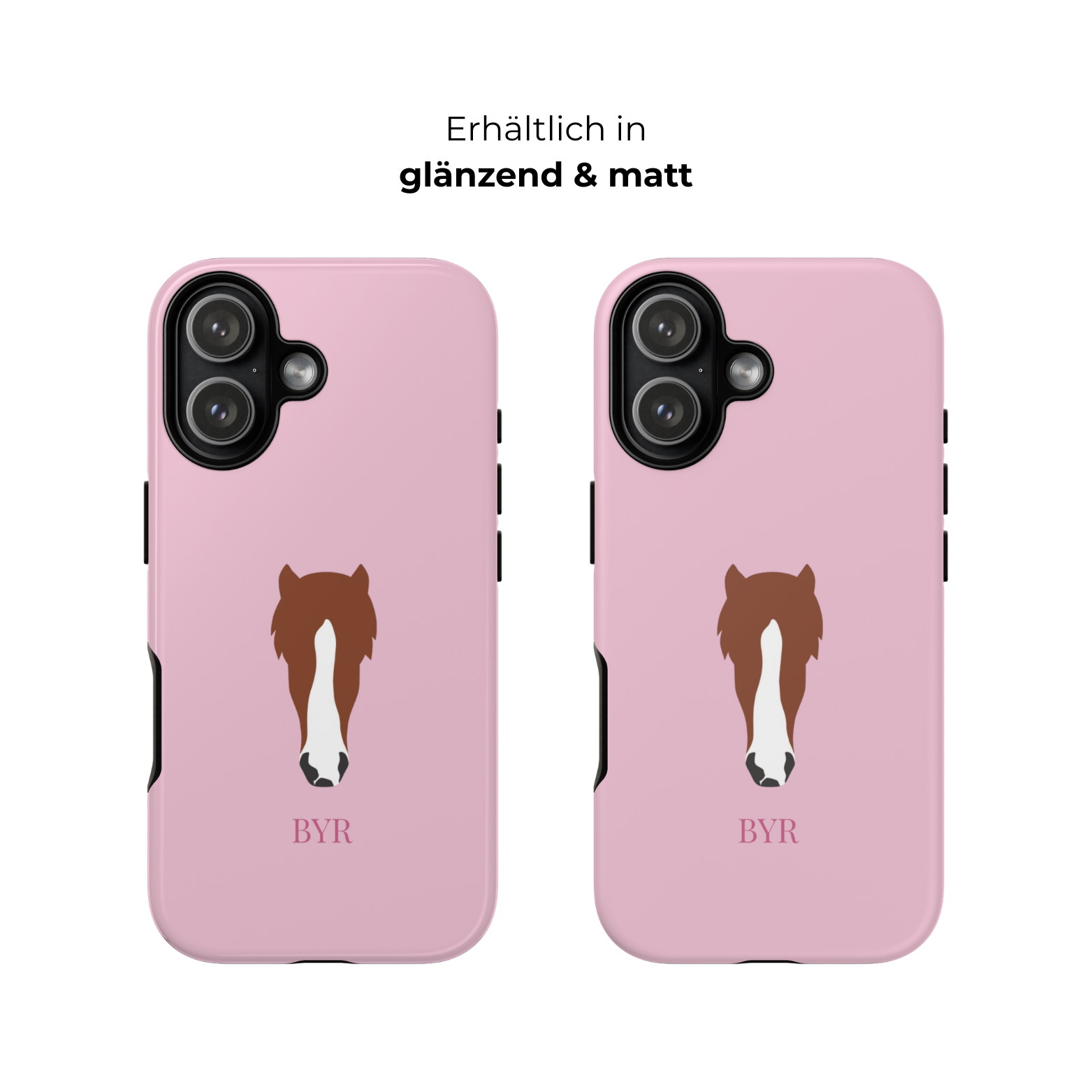 UNIQUE ANIMAL ART EDITION ROSE – Personalisierte Handyhülle mit Dual-Layer-Schutz