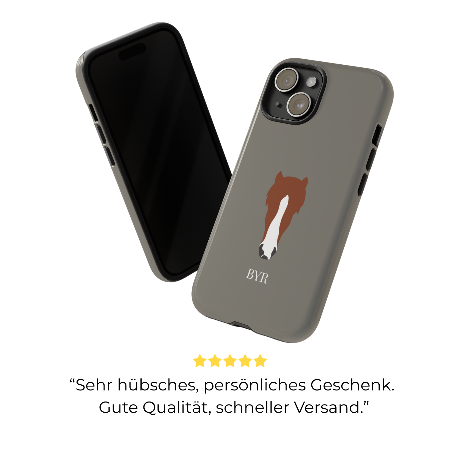 UNIQUE ANIMAL ART EDITION MOCCA – Personalisierte Handyhülle mit Dual-Layer-Schutz