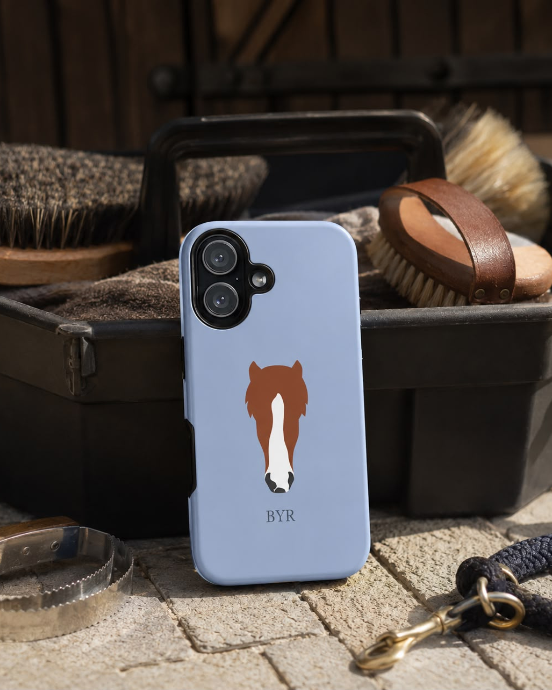 UNIQUE ANIMAL ART EDITION BLUE – Personalisierte Handyhülle mit Dual-Layer-Schutz