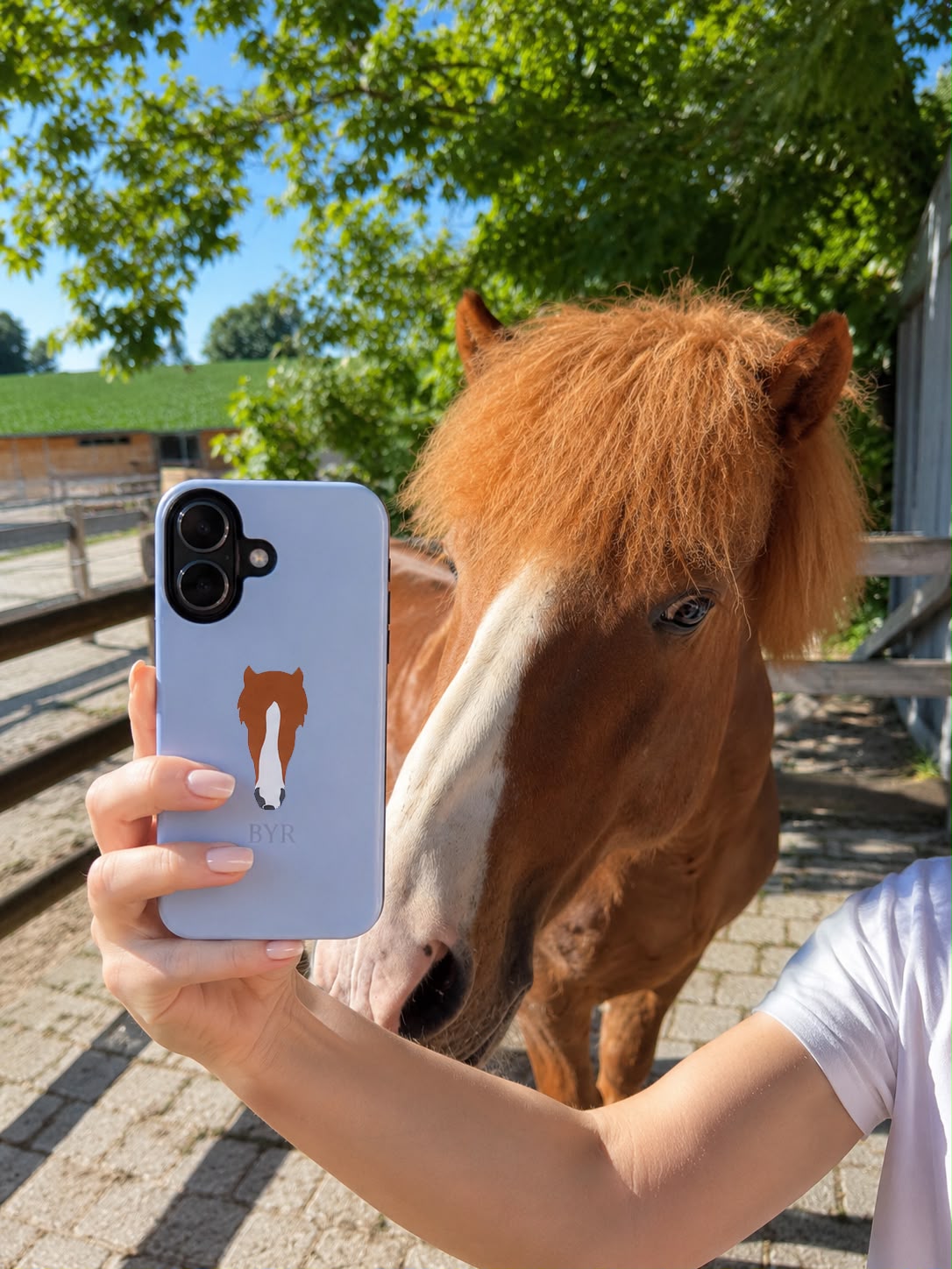 UNIQUE ANIMAL ART EDITION BLUE – Personalisierte Handyhülle mit Dual-Layer-Schutz