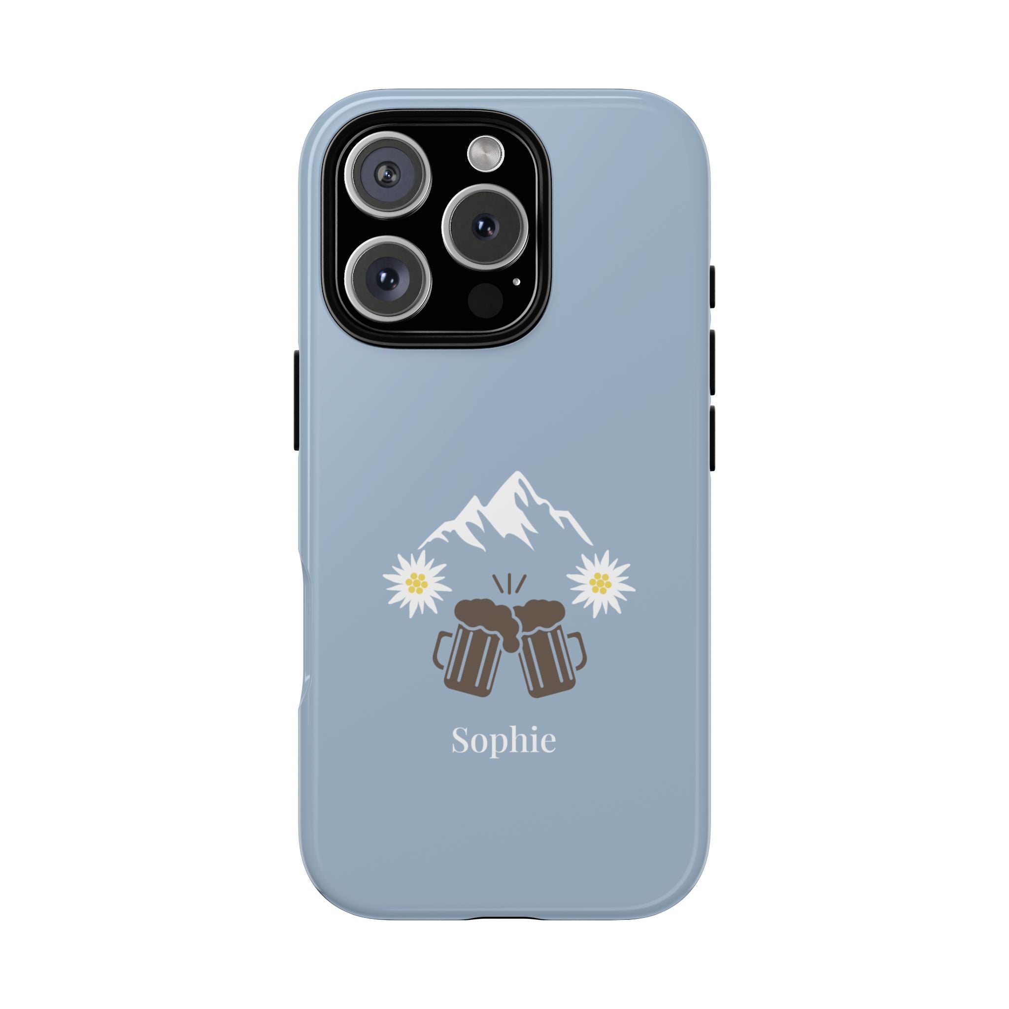 O'ZAPFT PASTELLBLAU – Personalisierte Handyhülle mit Dual-Layer-Schutz
