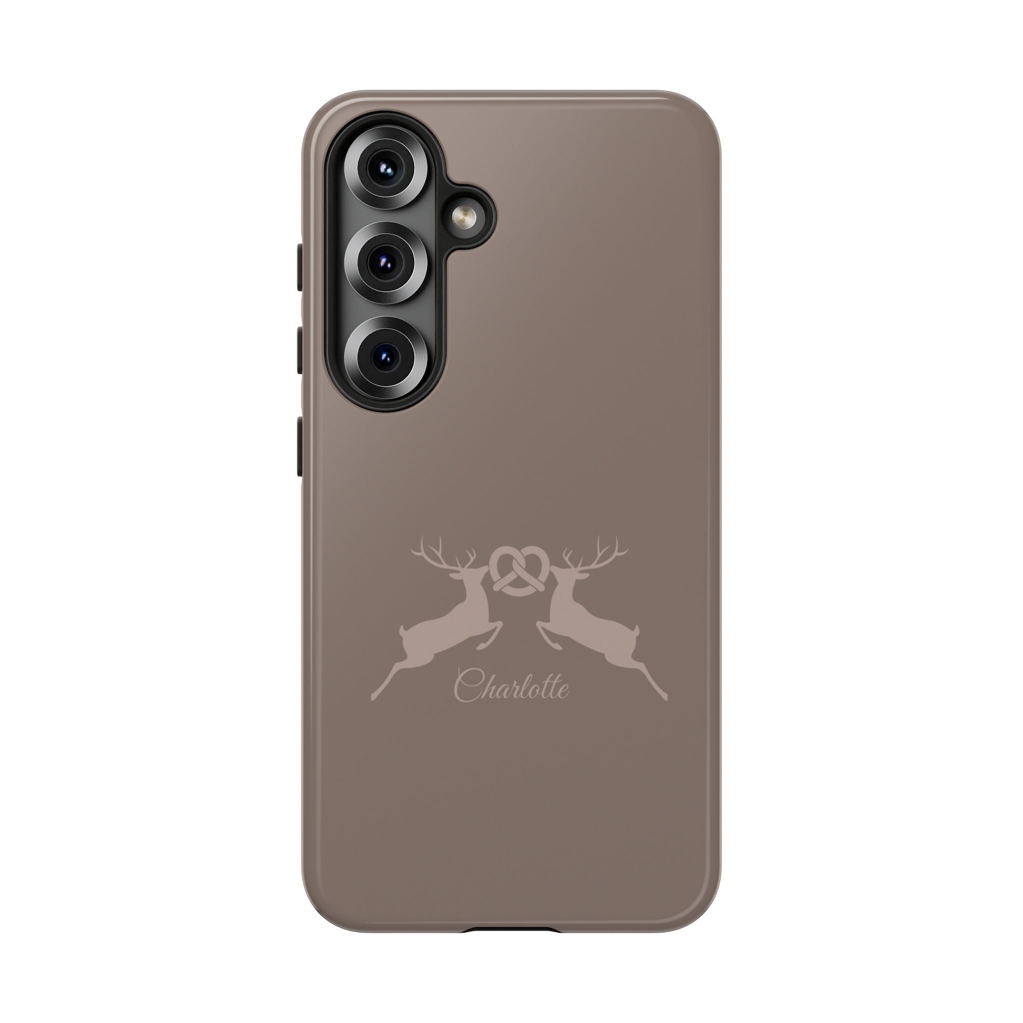 HIRSCH MOCCA – Personalisierte Handyhülle mit Dual-Layer-Schutz