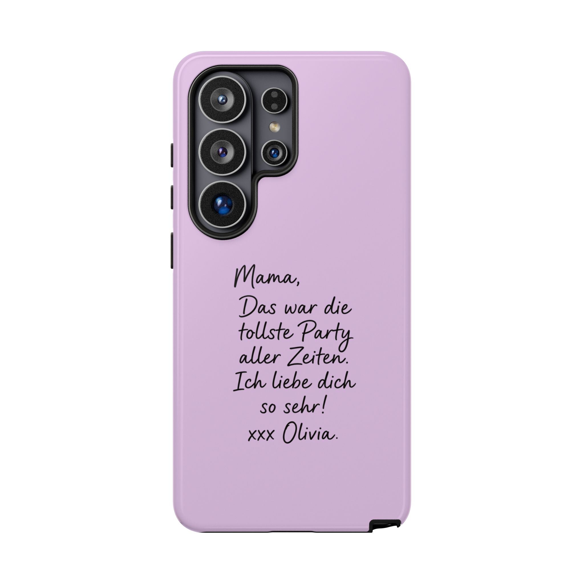 LAVENDEL mit handgeschriebener Notiz – Personalisierte Handyhülle mit Dual-Layer-Schutz