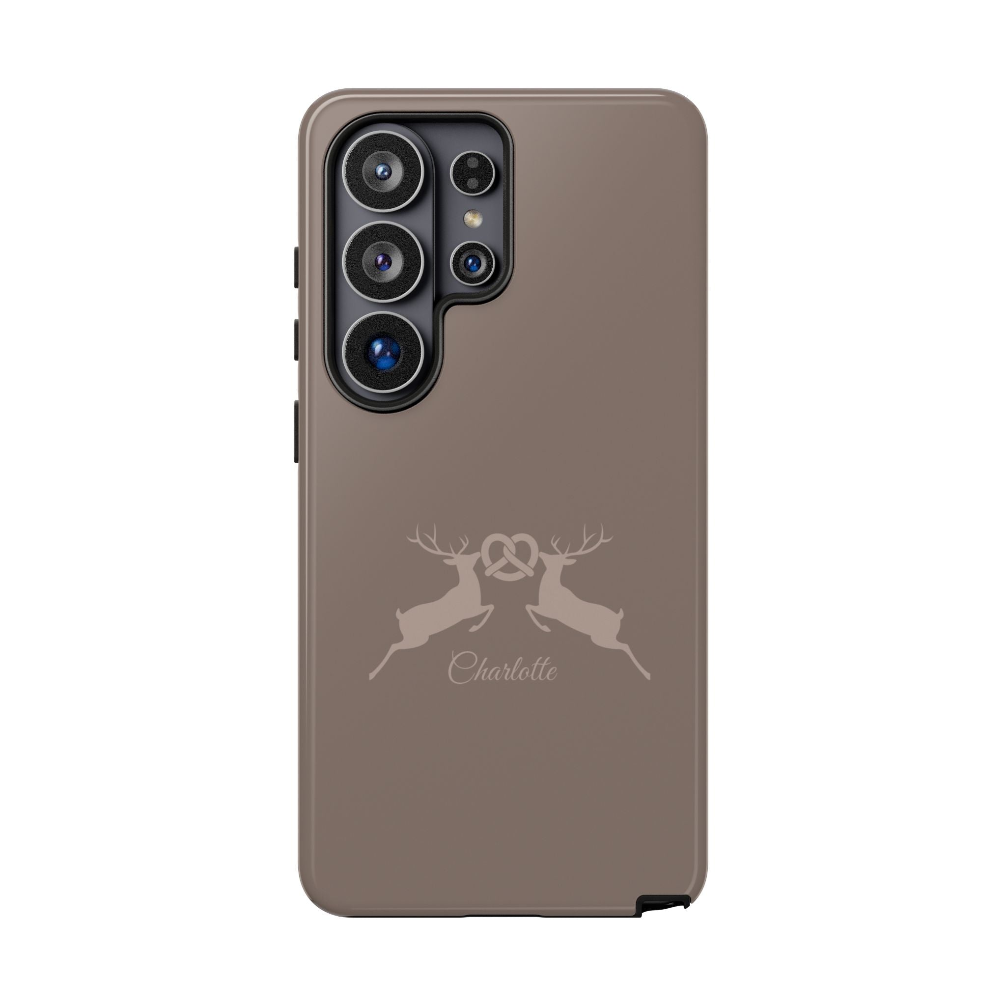 HIRSCH MOCCA – Personalisierte Handyhülle mit Dual-Layer-Schutz