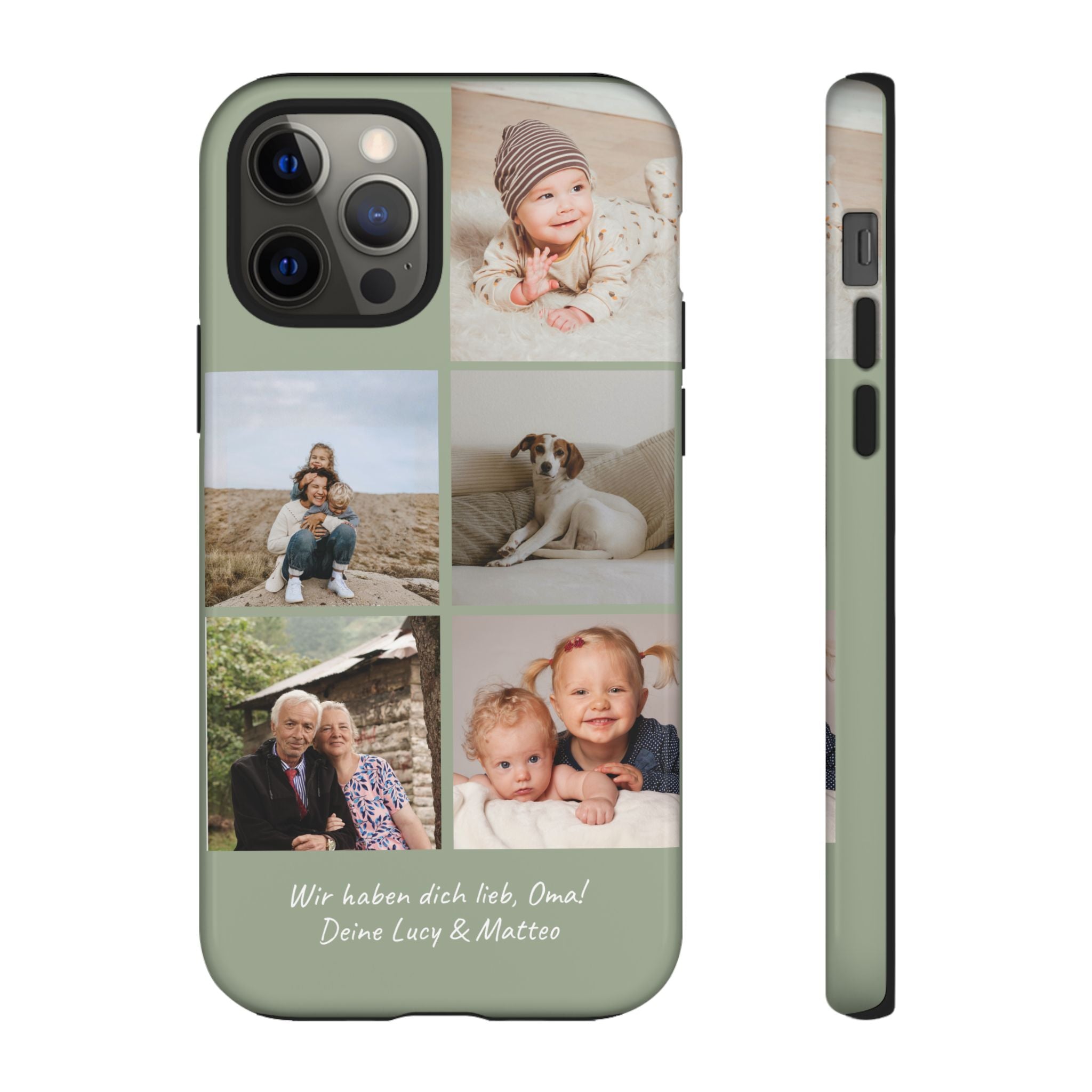 SALBEI PHOTO COLLAGE – Personalisierte Foto Handyhülle mit Dual-Layer-Schutz