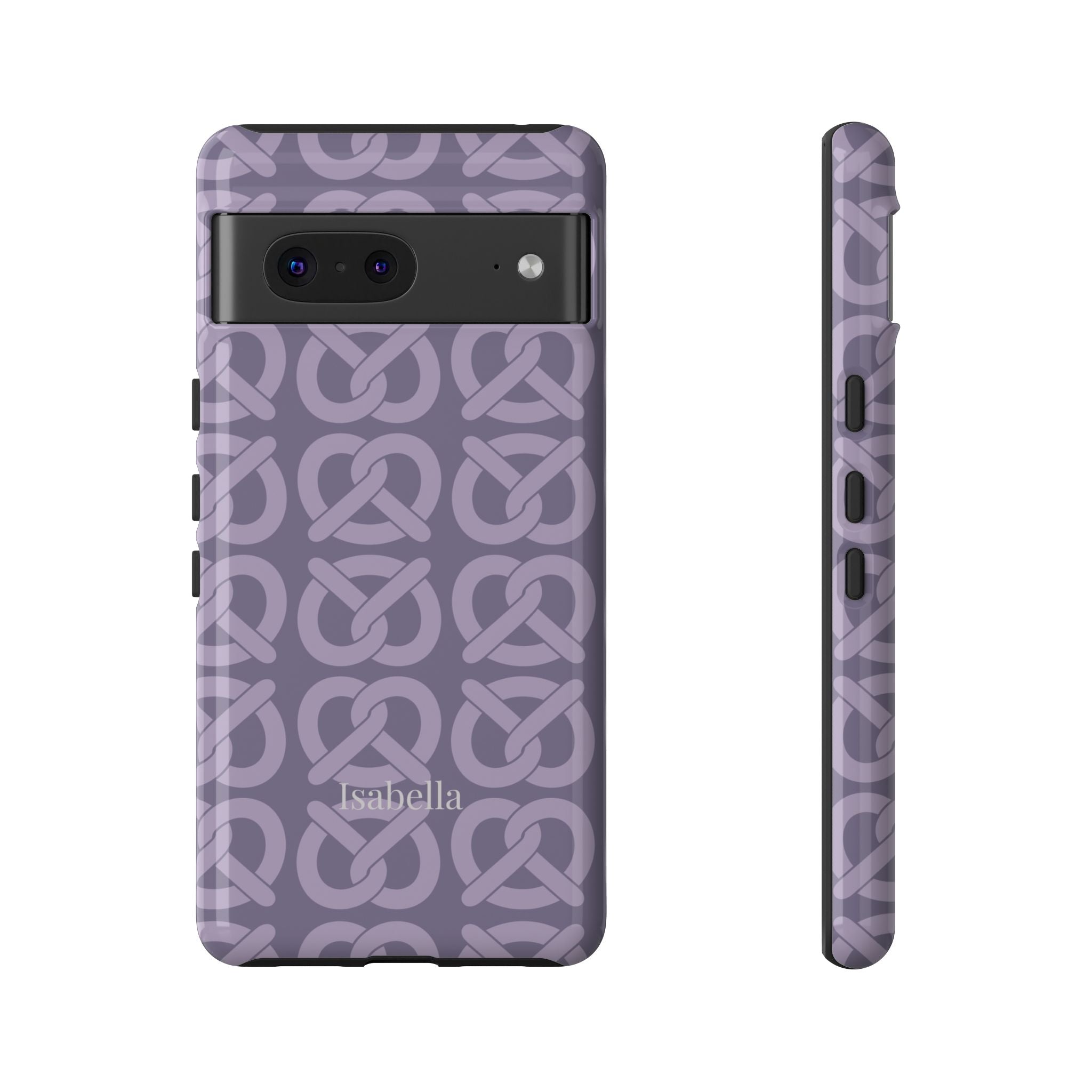BREZN MONOGRAMM LAVENDEL – Personalisierte Handyhülle mit Dual-Layer-Schutz