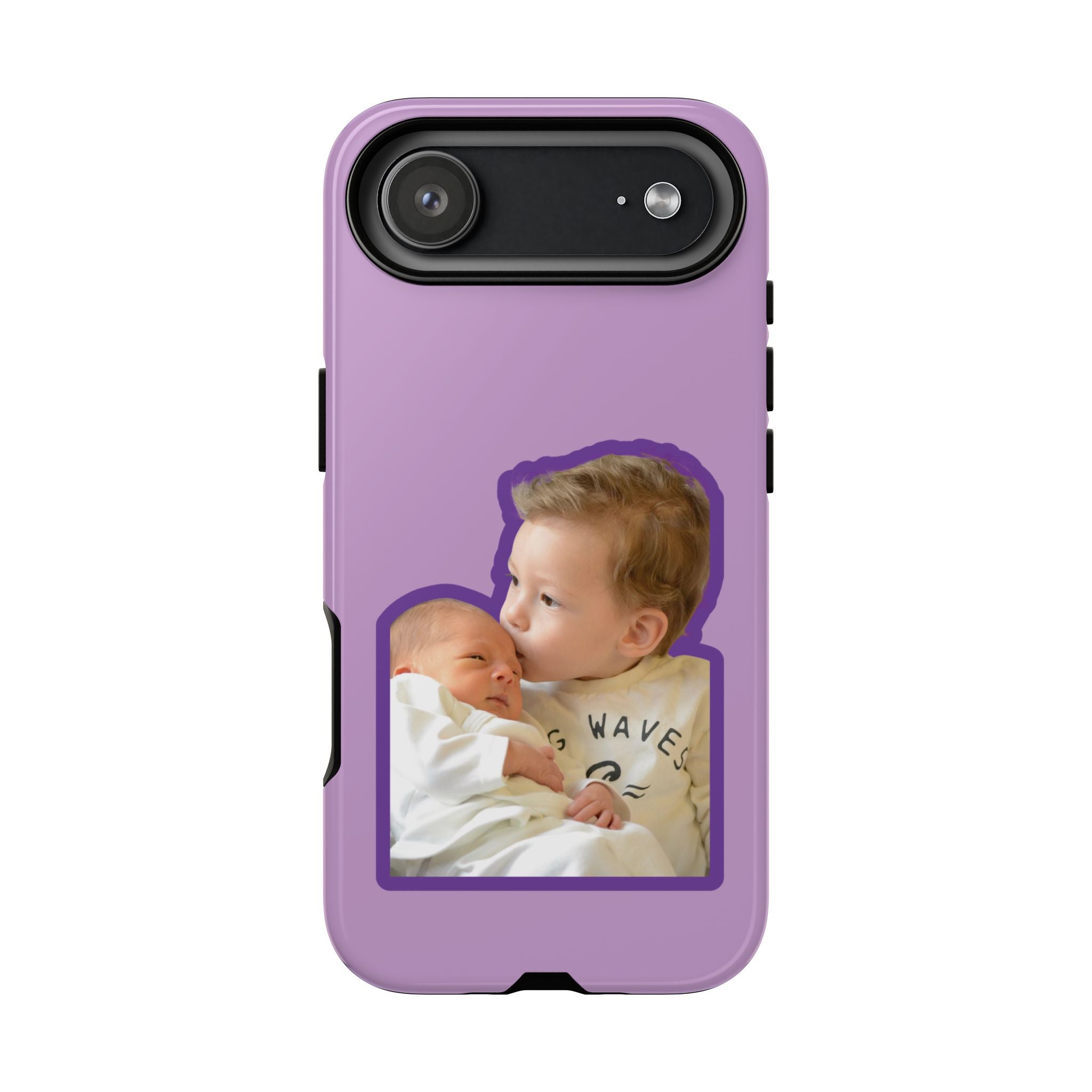 PURPLE CARTOON – Personalisierte Foto Handyhülle mit Dual-Layer-Schutz