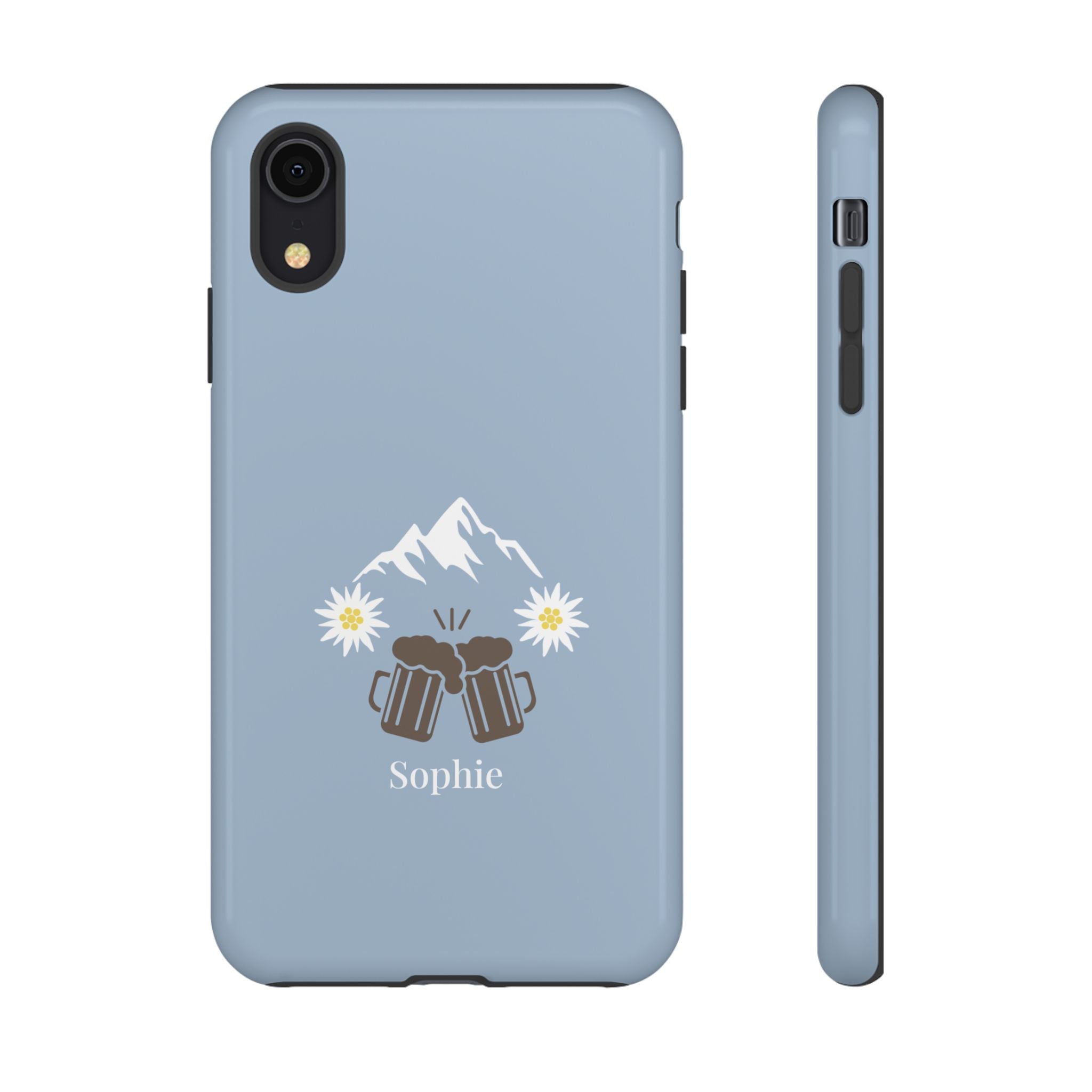 O'ZAPFT PASTELLBLAU – Personalisierte Handyhülle mit Dual-Layer-Schutz