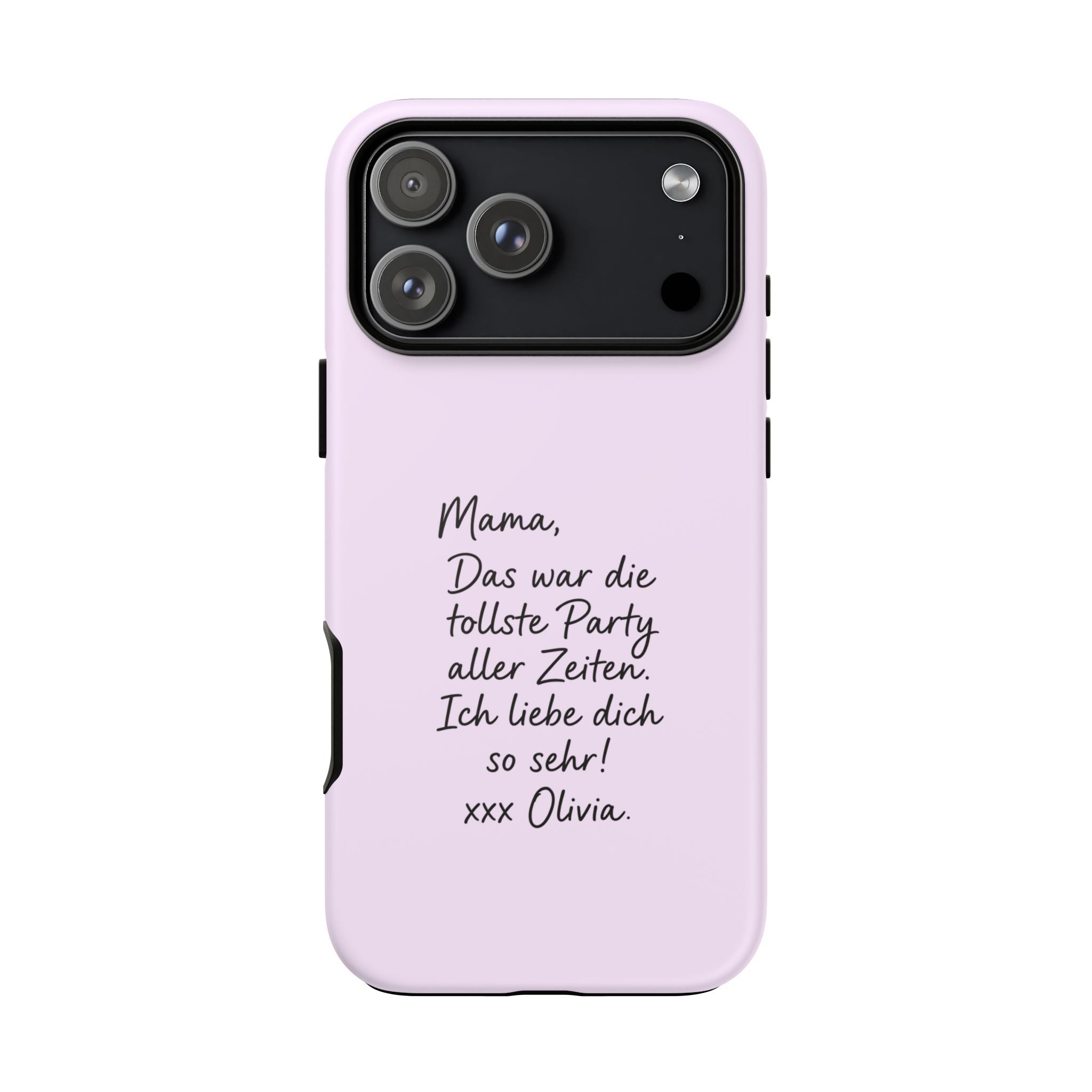 LAVENDEL mit handgeschriebener Notiz – Personalisierte Handyhülle mit Dual-Layer-Schutz