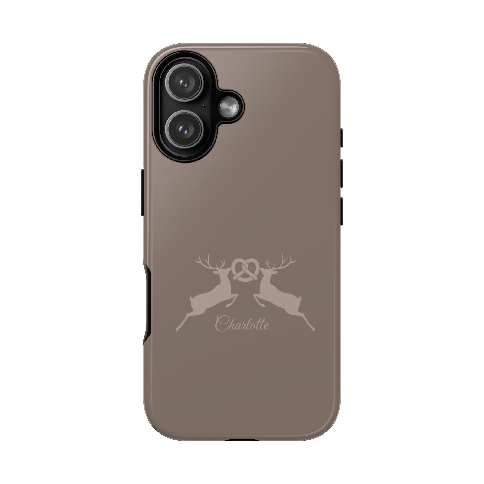 HIRSCH MOCCA – Personalisierte Handyhülle mit Dual-Layer-Schutz