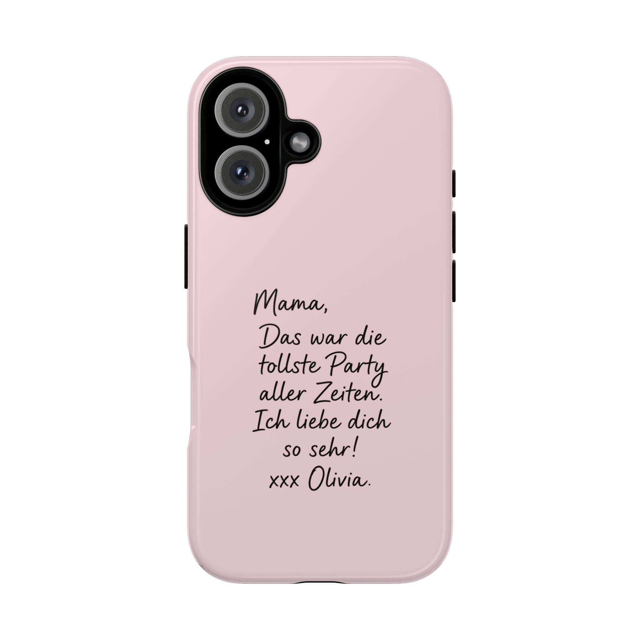 ROSE HANDWRITTEN NOTE – Personalisierte Handyhülle mit Dual-Layer-Schutz