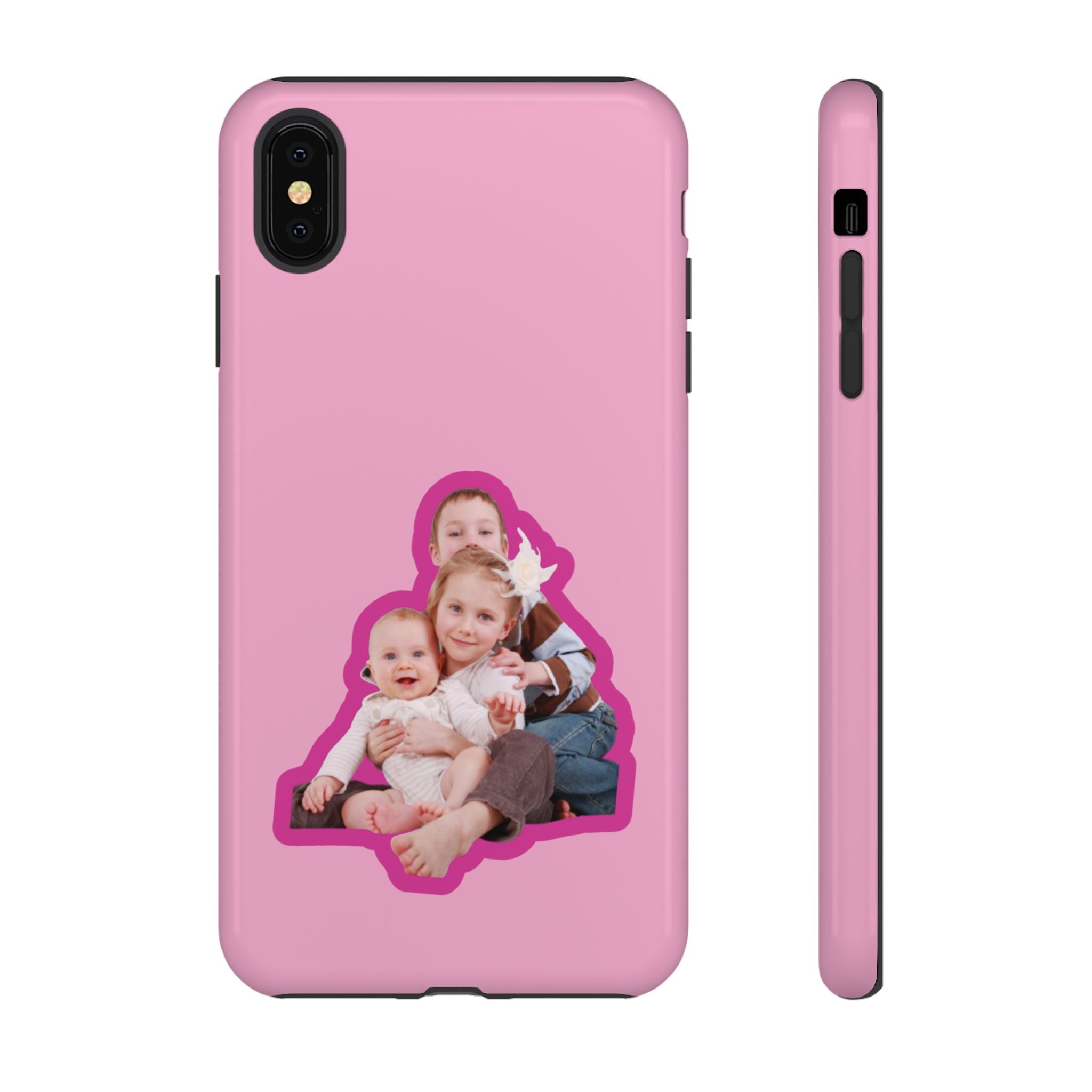 PINK CARTOON – Personalisierte Foto Handyhülle mit Dual-Layer-Schutz