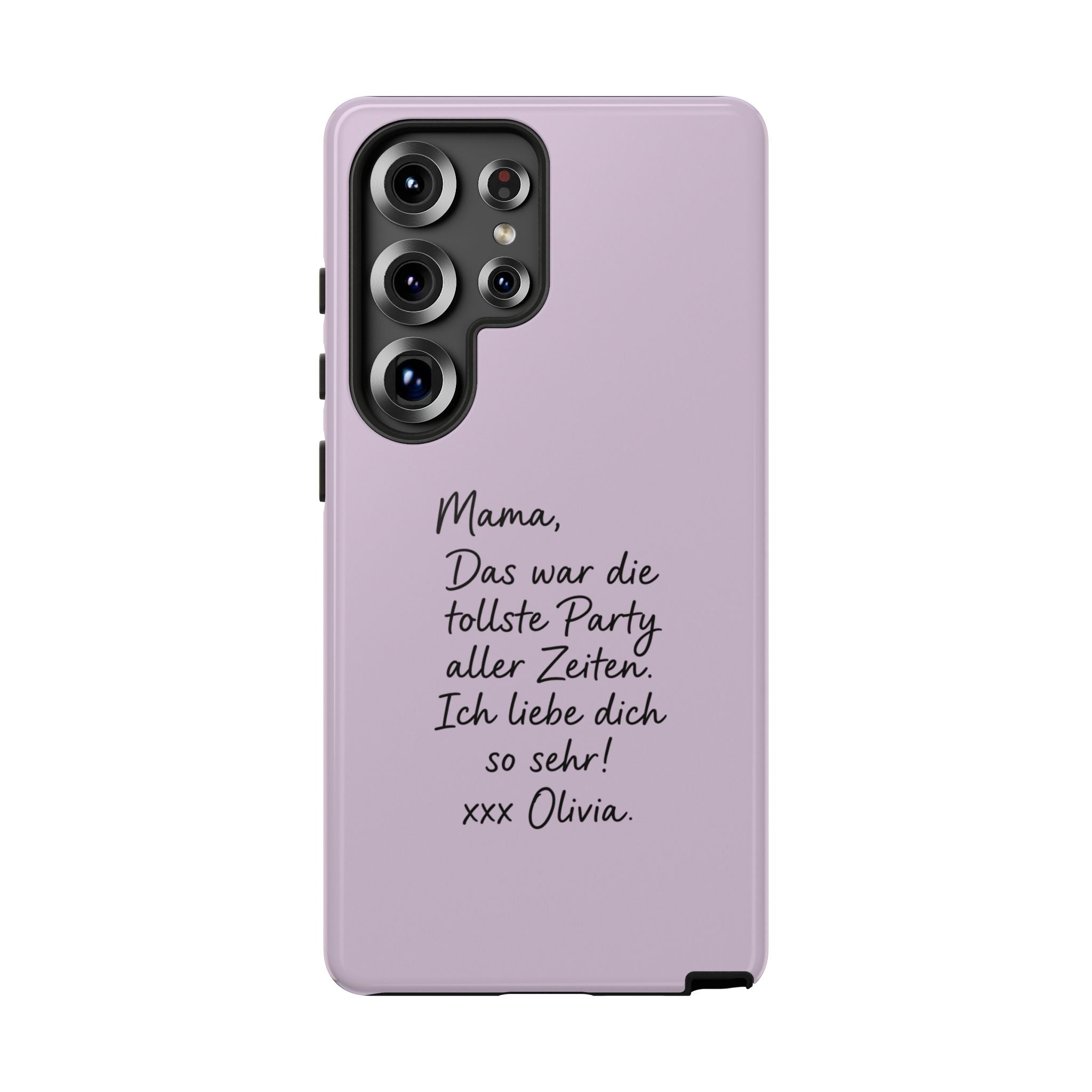 LAVENDER HANDWRITTEN NOTE – Personalisierte Handyhülle mit Dual-Layer-Schutz