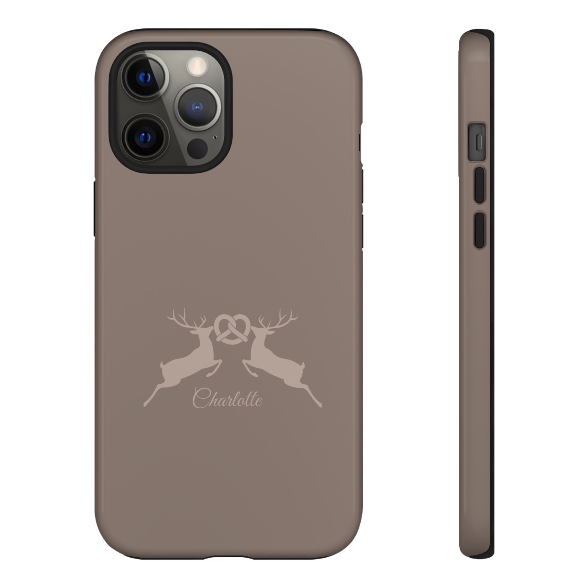 HIRSCH MOCCA – Personalisierte Handyhülle mit Dual-Layer-Schutz