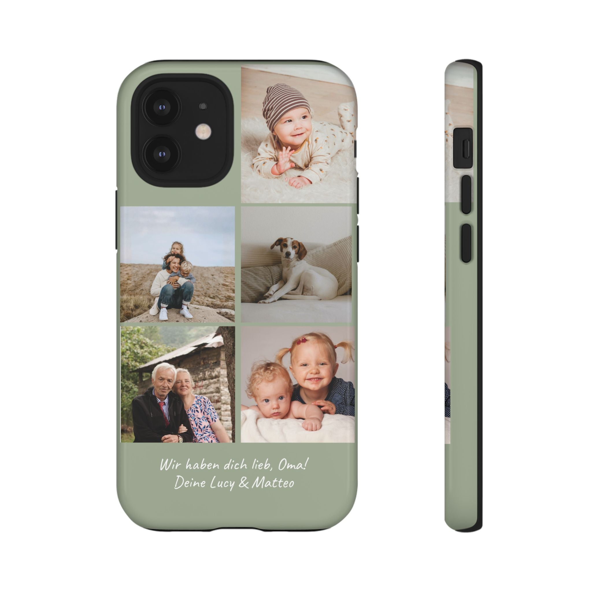 SALBEI PHOTO COLLAGE – Personalisierte Foto Handyhülle mit Dual-Layer-Schutz