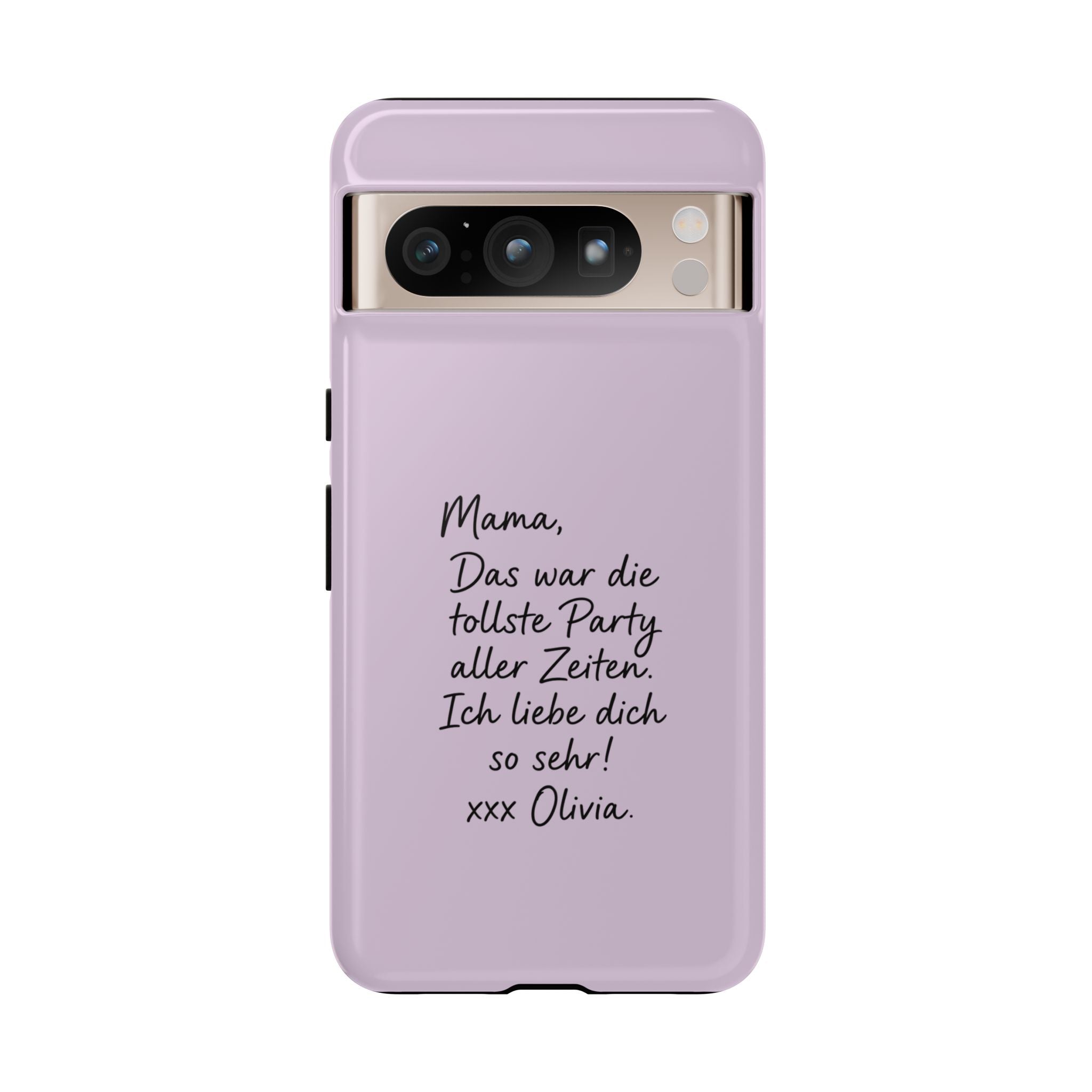 LAVENDER HANDWRITTEN NOTE – Personalisierte Handyhülle mit Dual-Layer-Schutz