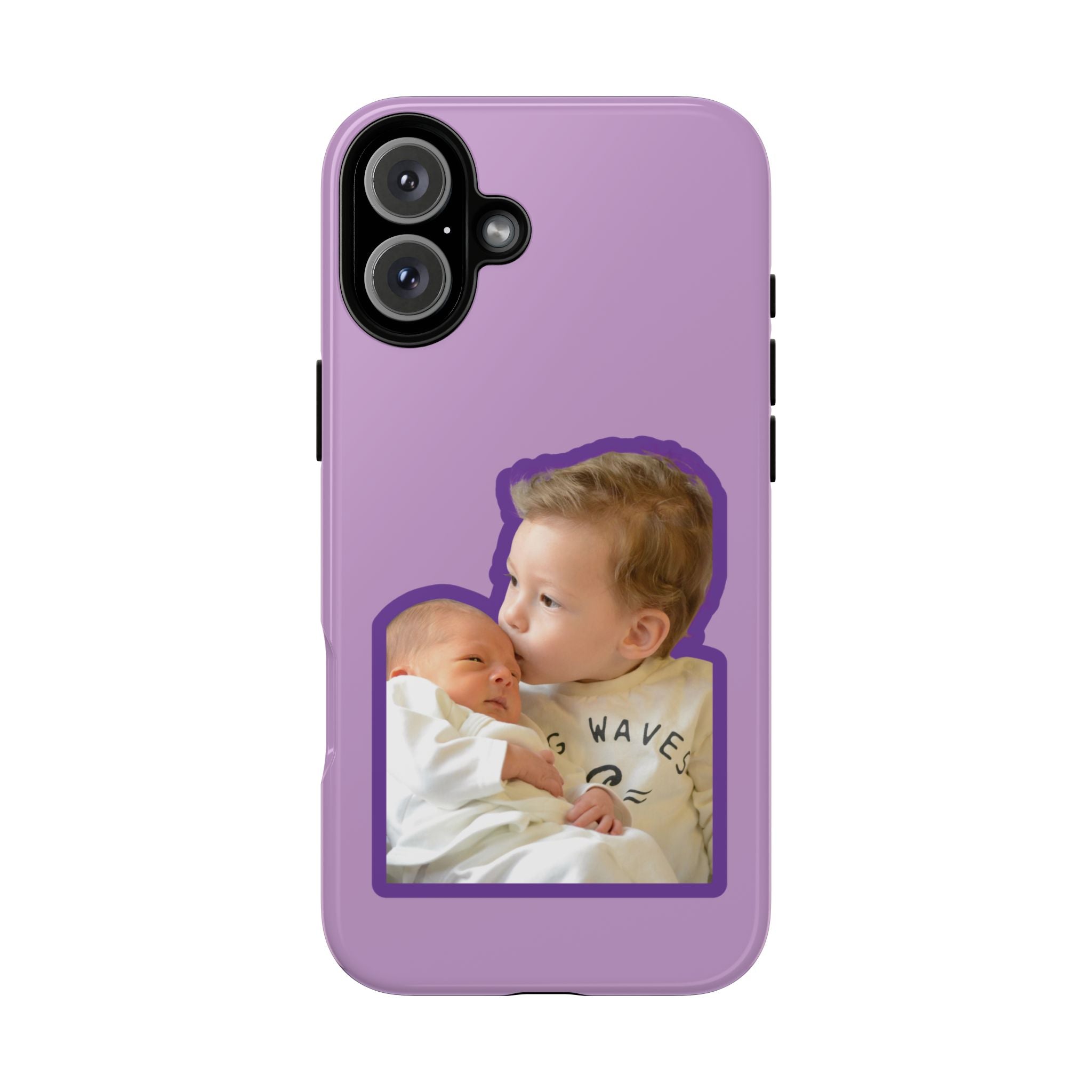 PURPLE CARTOON – Personalisierte Foto Handyhülle mit Dual-Layer-Schutz