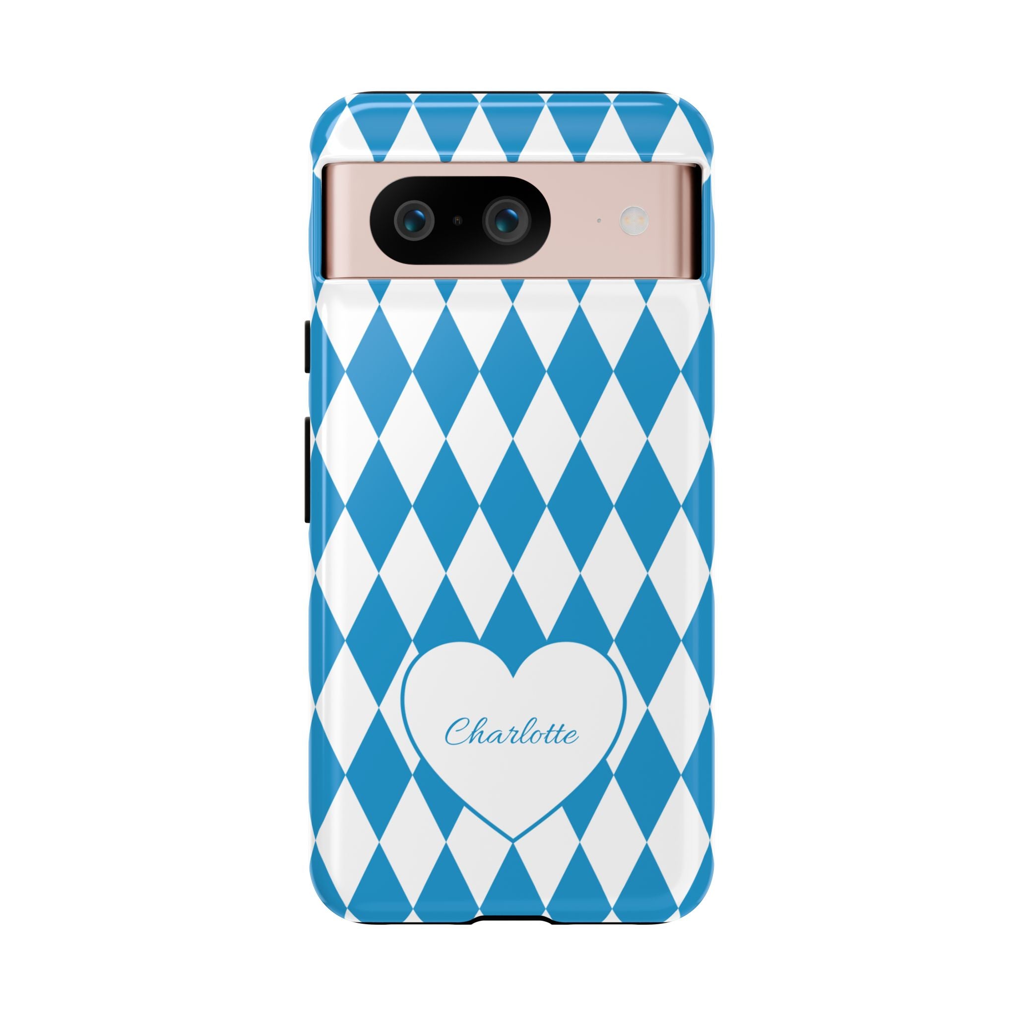BAYERN BLAU WEISS – Personalisierte Handyhülle mit Dual-Layer-Schutz