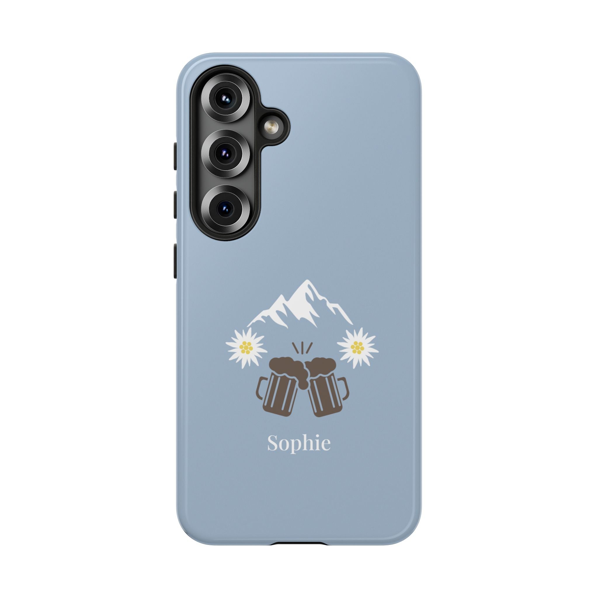 O'ZAPFT PASTELLBLAU – Personalisierte Handyhülle mit Dual-Layer-Schutz