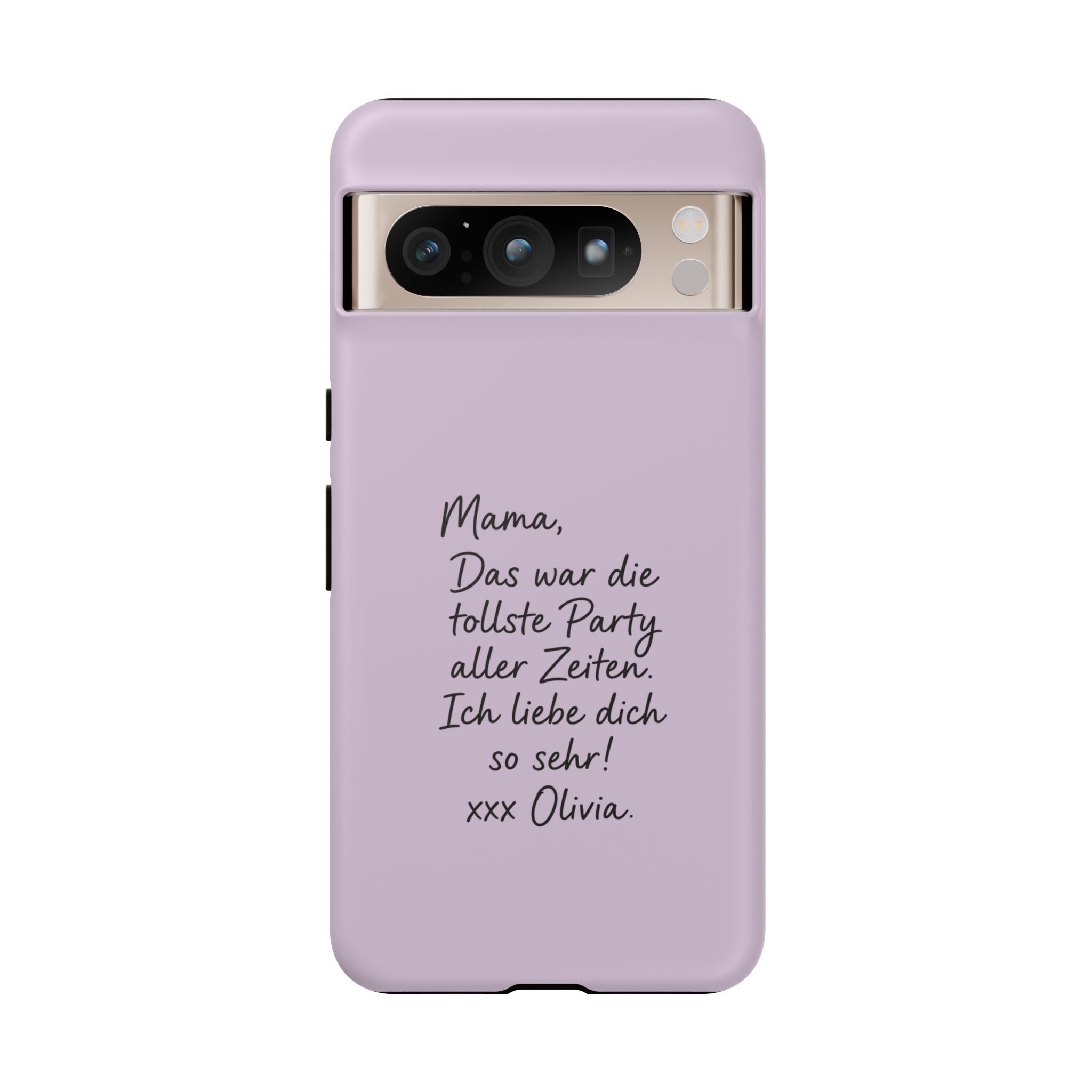 LAVENDER HANDWRITTEN NOTE – Personalisierte Handyhülle mit Dual-Layer-Schutz