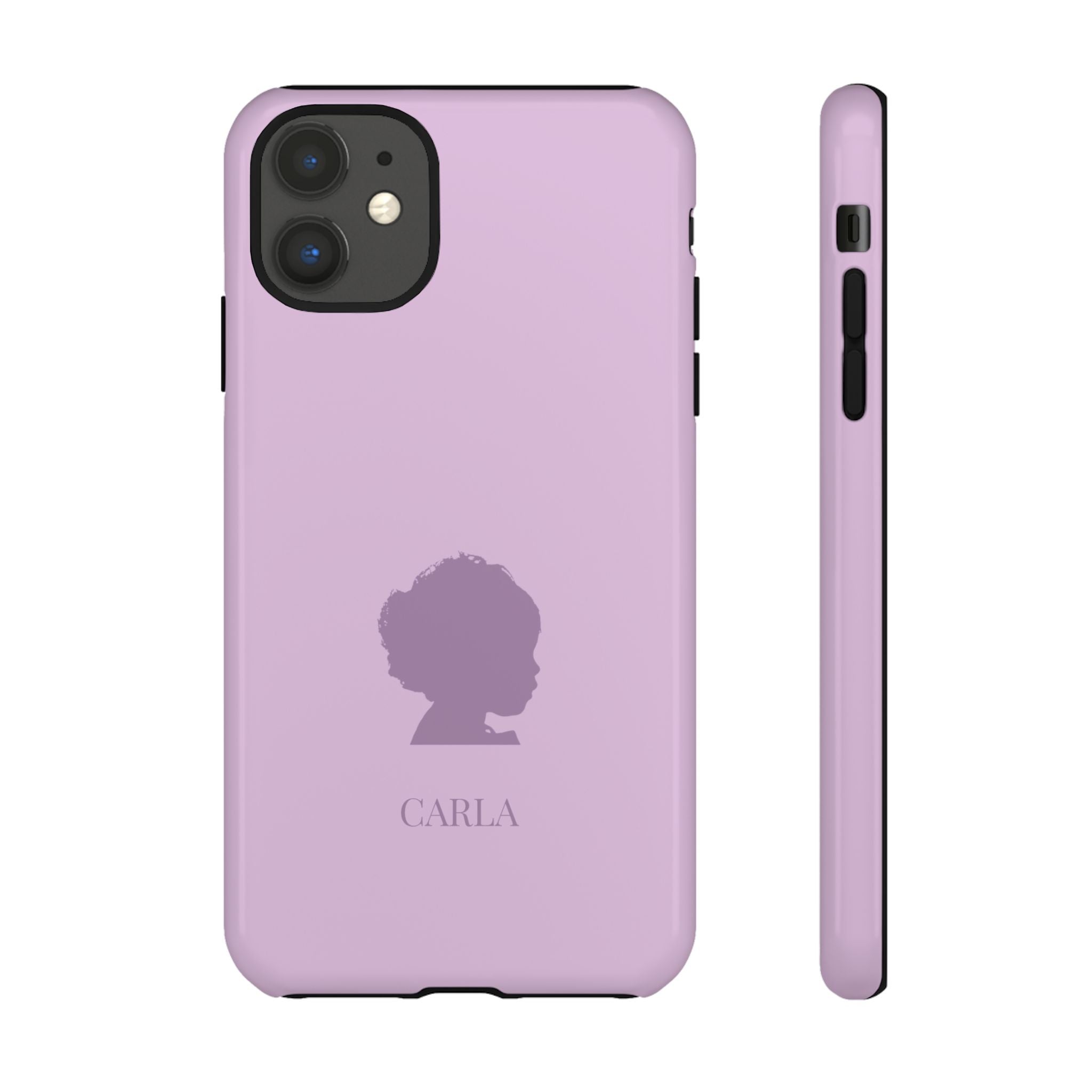 SILHOUETTE LAVENDEL – Personalisierte Handyhülle mit Dual-Layer-Schutz
