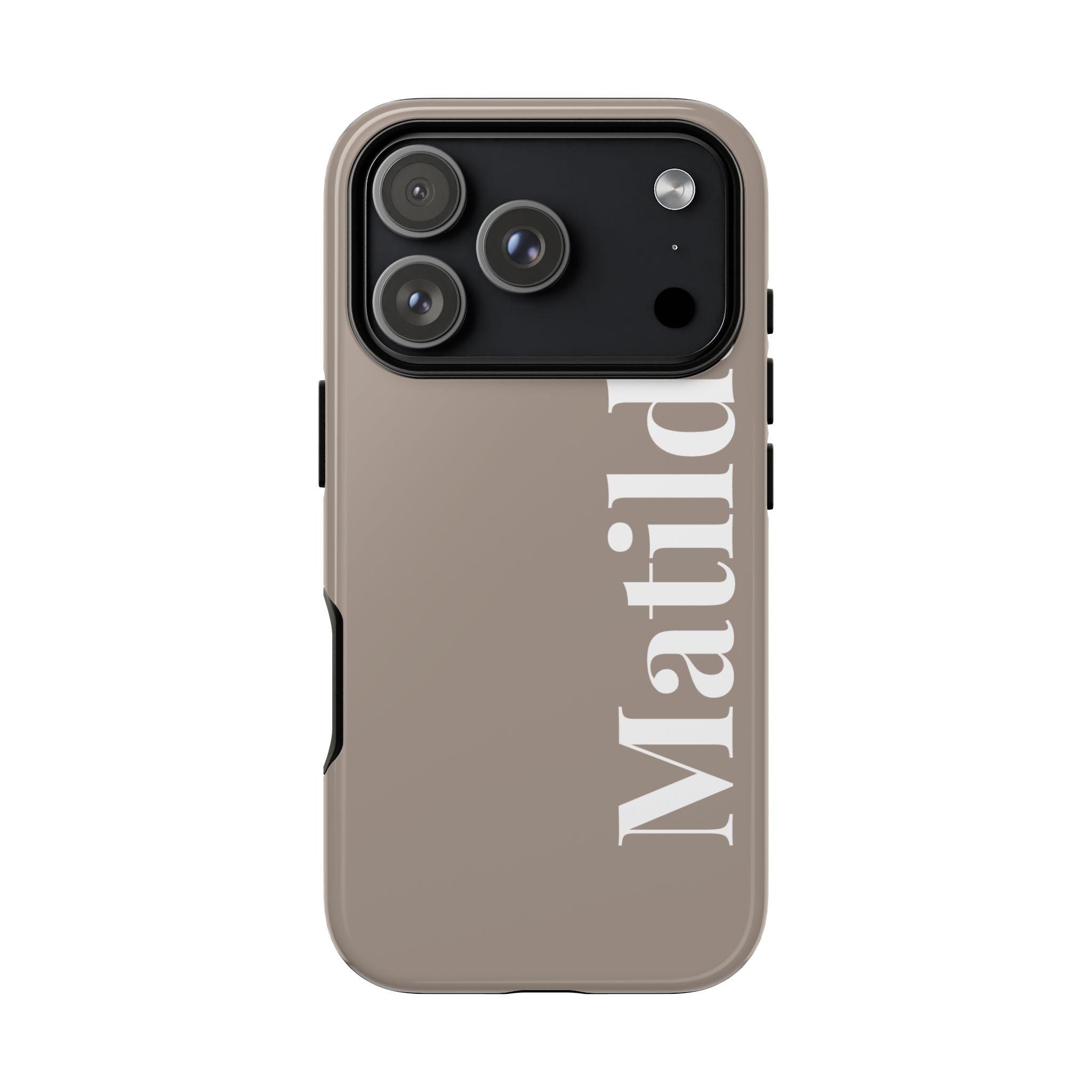 MOCCA BOLD NAME – Personalisierte Handyhülle mit Dual-Layer-Schutz