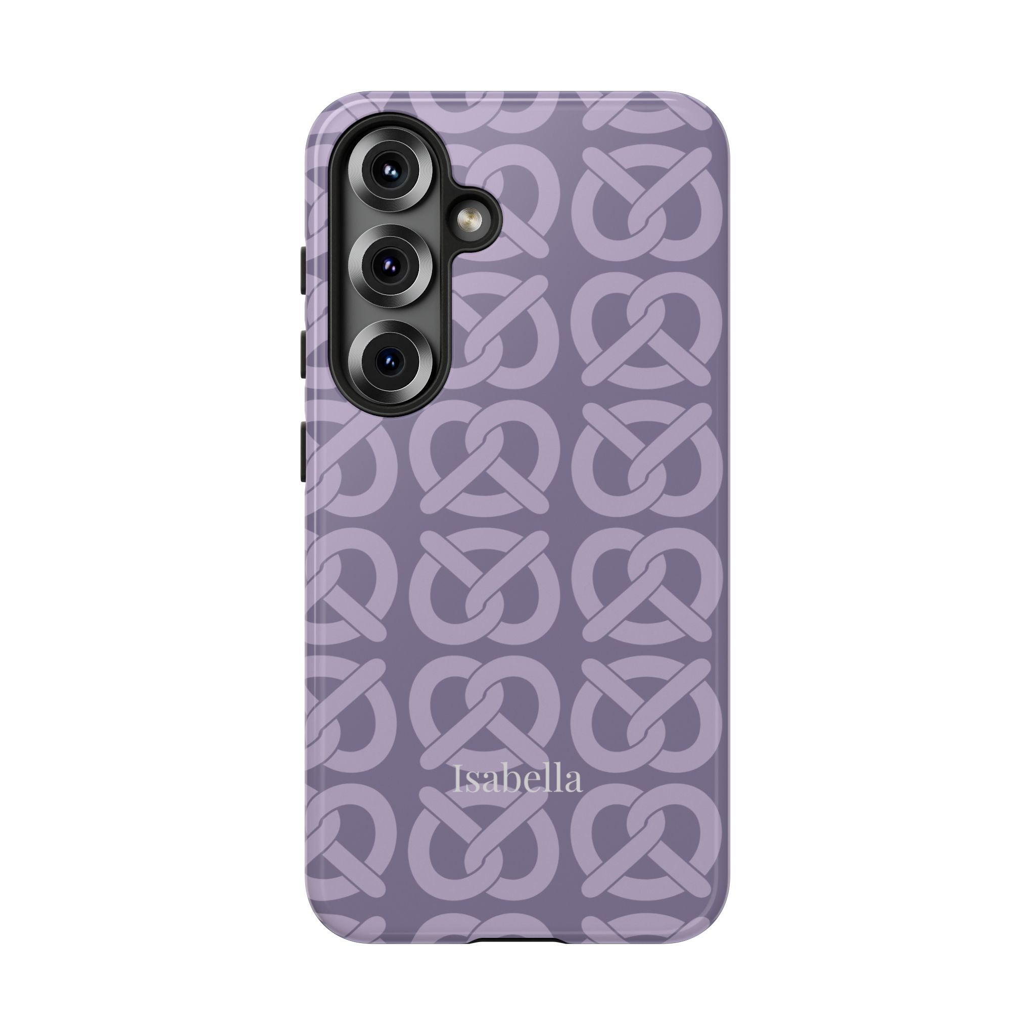 BREZN MONOGRAMM LAVENDEL – Personalisierte Handyhülle mit Dual-Layer-Schutz