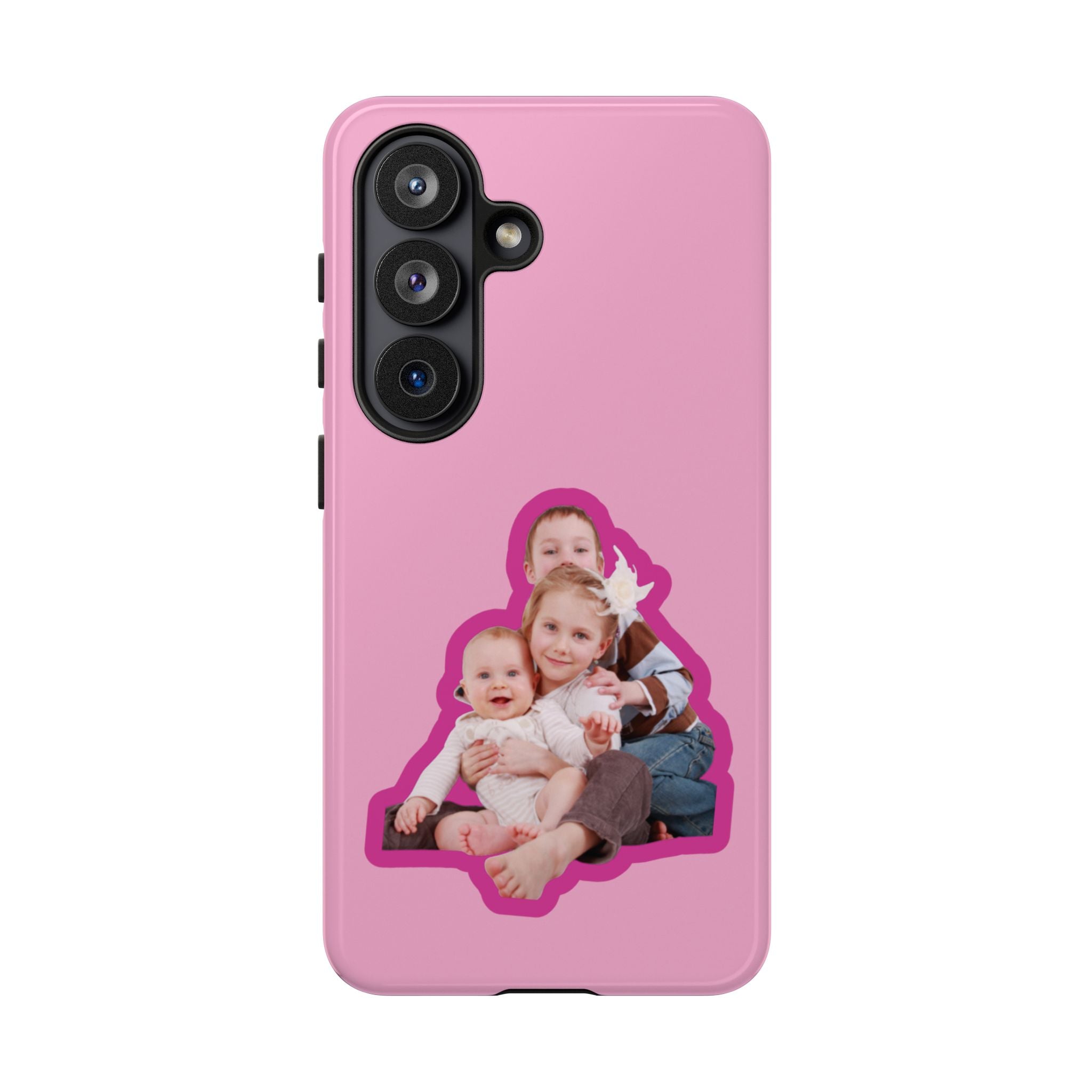 PINK CARTOON – Personalisierte Foto Handyhülle mit Dual-Layer-Schutz