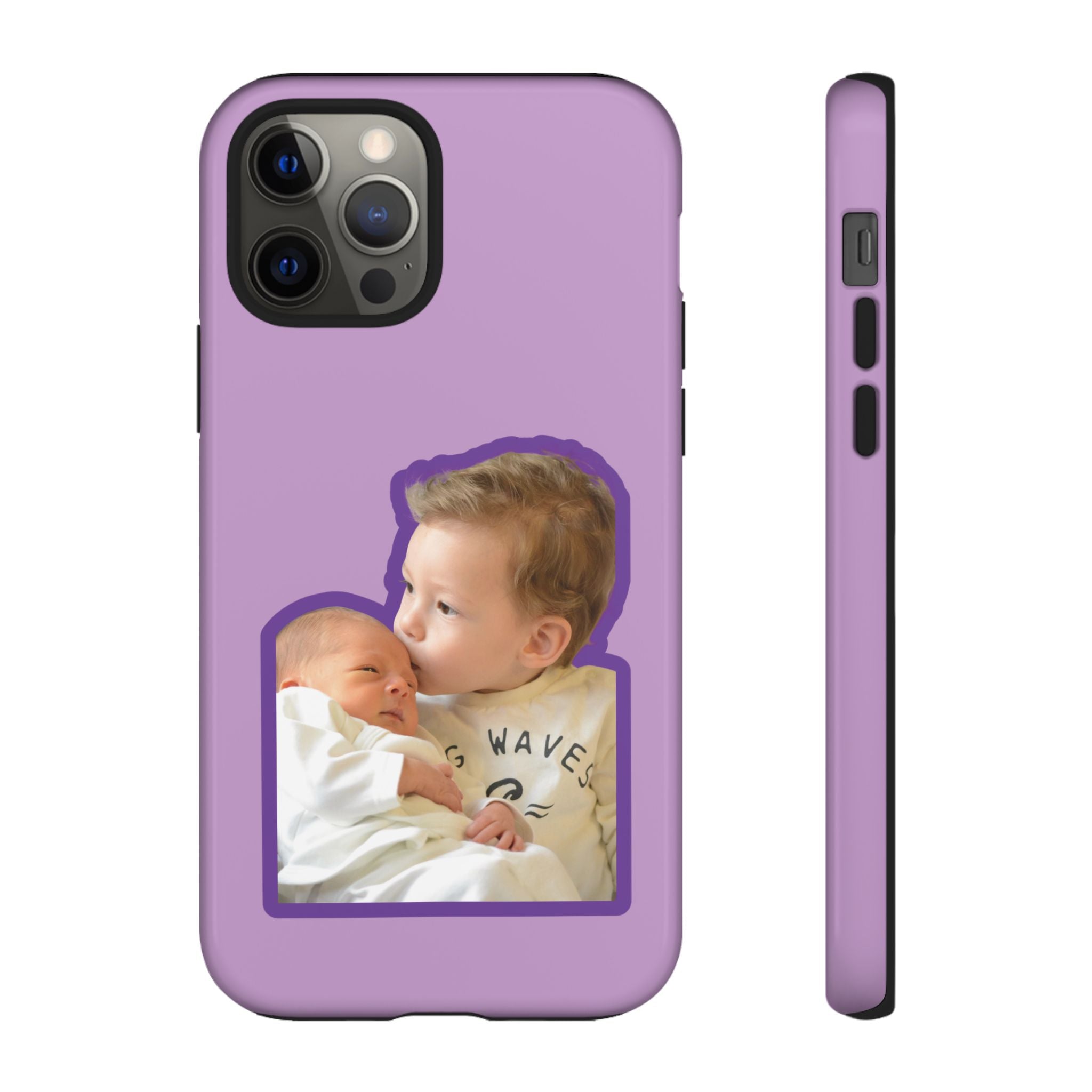 PURPLE CARTOON – Personalisierte Foto Handyhülle mit Dual-Layer-Schutz