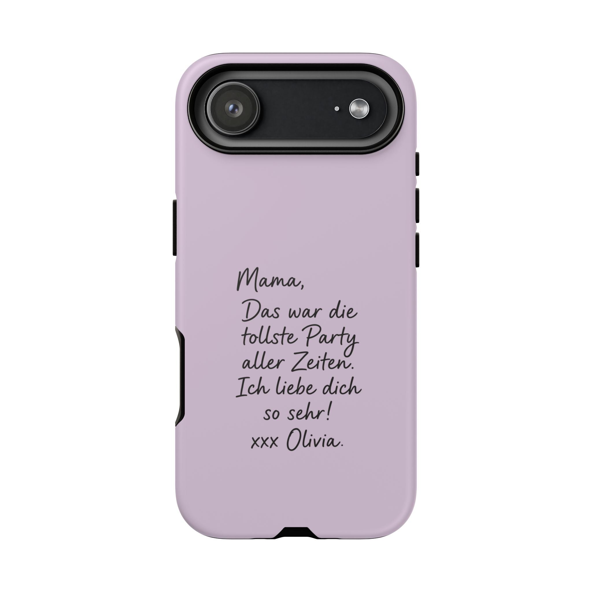 LAVENDER HANDWRITTEN NOTE – Personalisierte Handyhülle mit Dual-Layer-Schutz