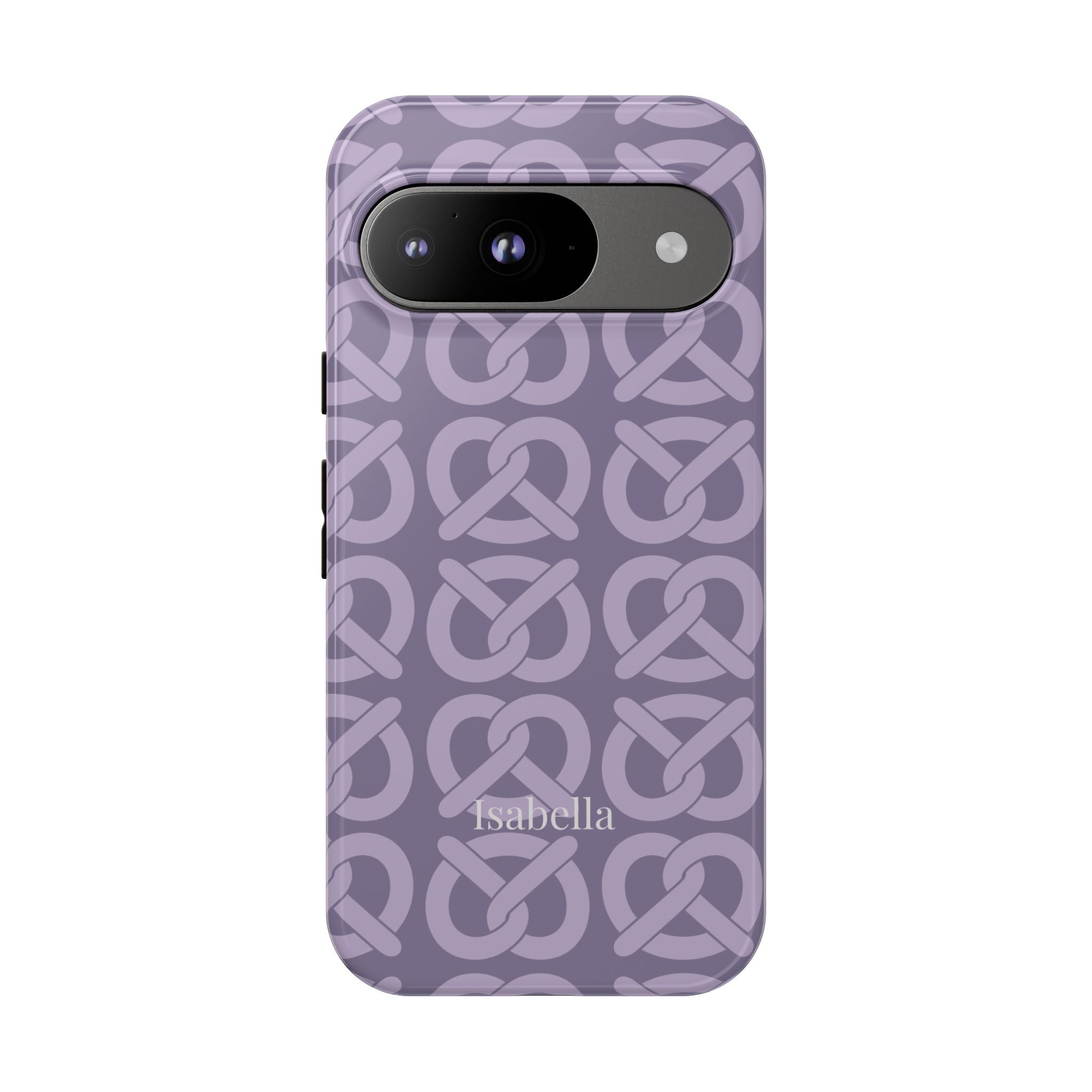 BREZN MONOGRAMM LAVENDEL – Personalisierte Handyhülle mit Dual-Layer-Schutz