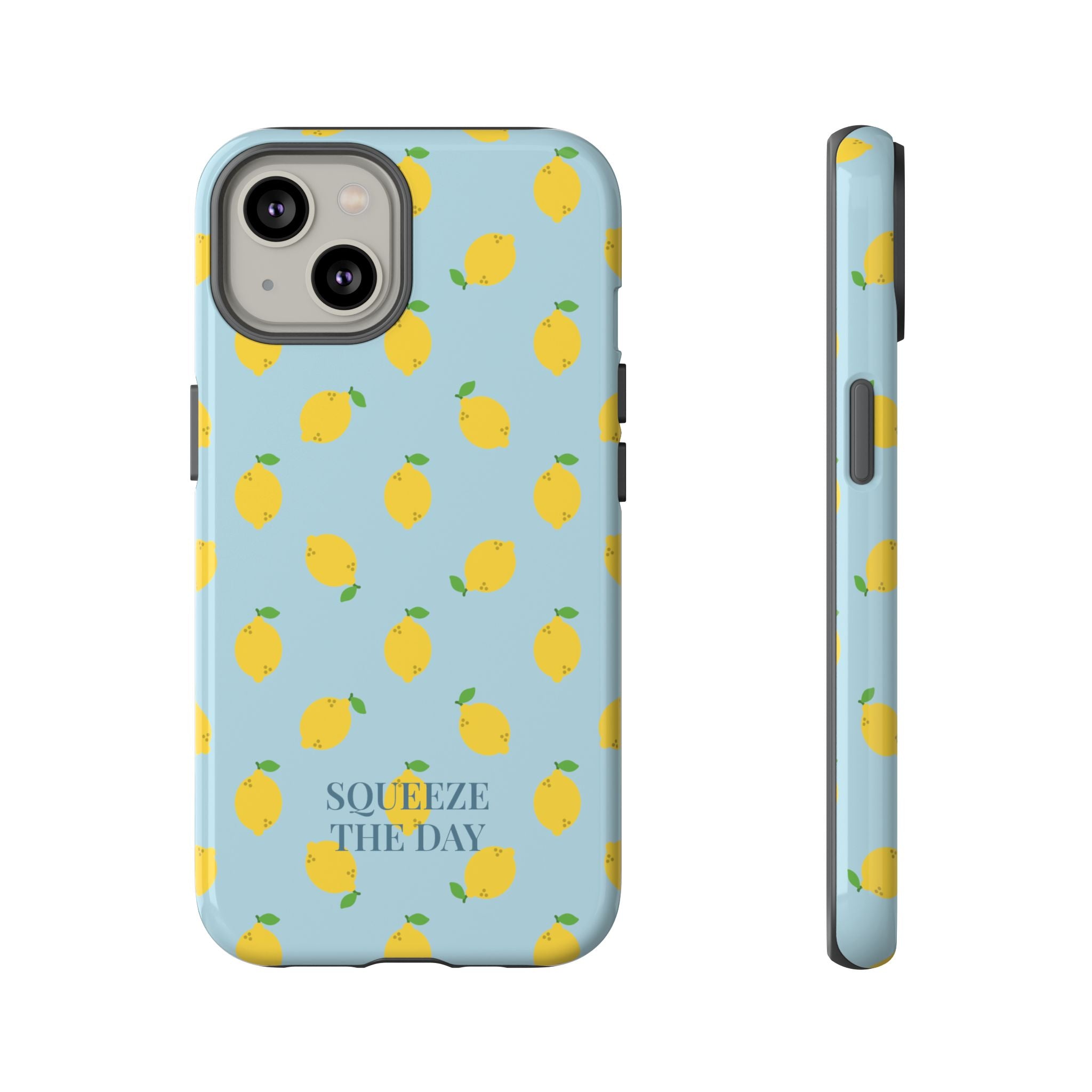 LEMONS BLUE SKY – Personalisierte Handyhülle mit Dual-Layer-Schutz