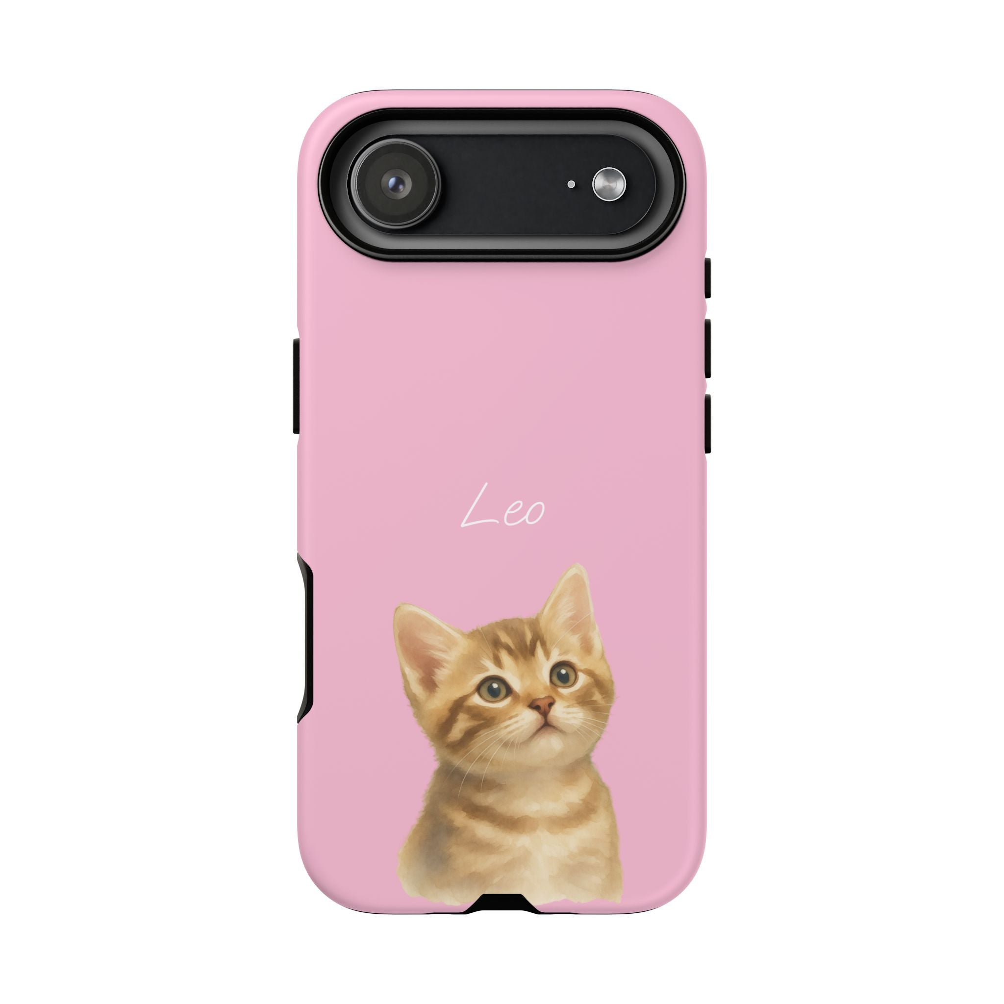 PET AQUARELL PINK – Personalisierte Handyhülle mit Dual-Layer-Schutz