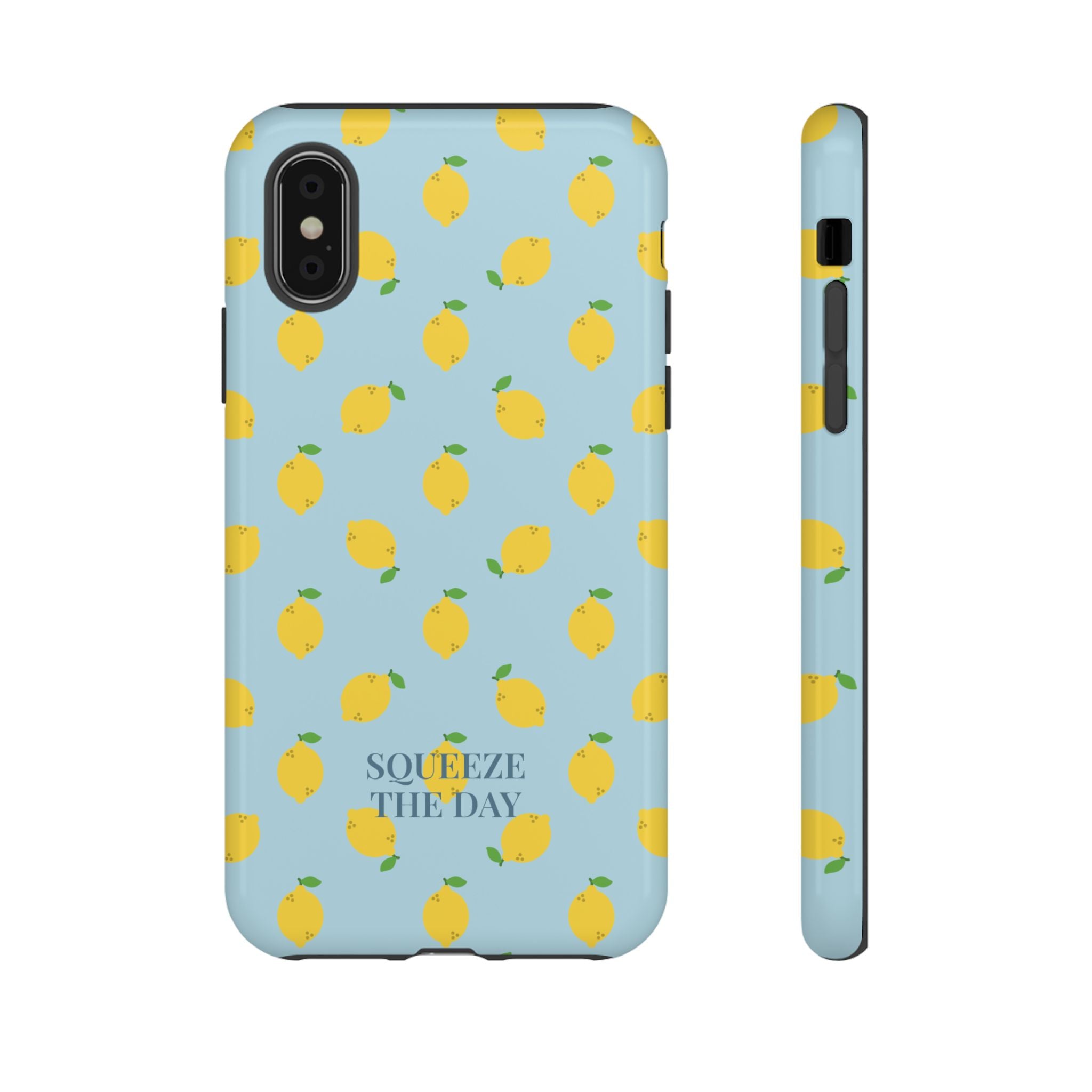 LEMONS BLUE SKY – Personalisierte Handyhülle mit Dual-Layer-Schutz