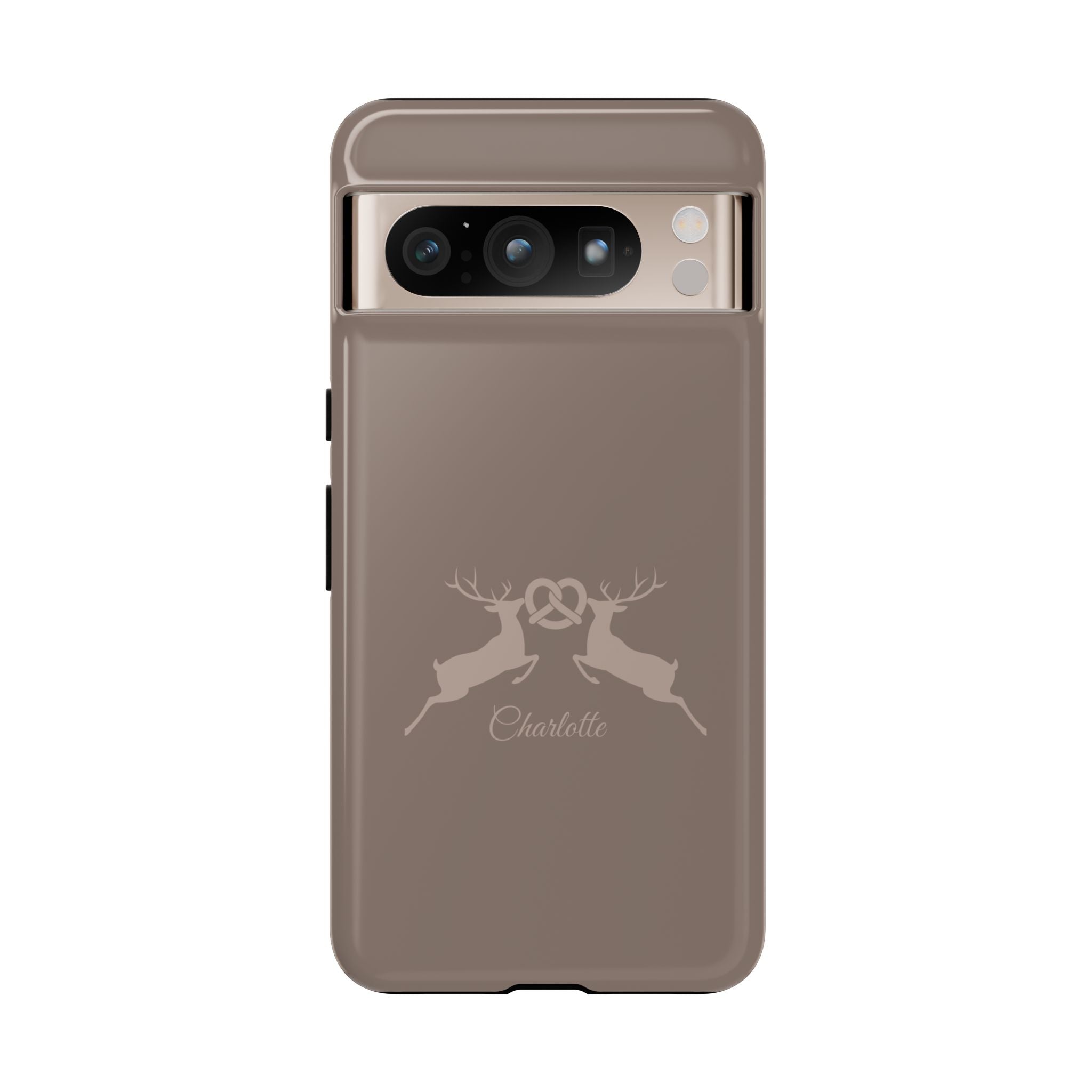 HIRSCH MOCCA – Personalisierte Handyhülle mit Dual-Layer-Schutz
