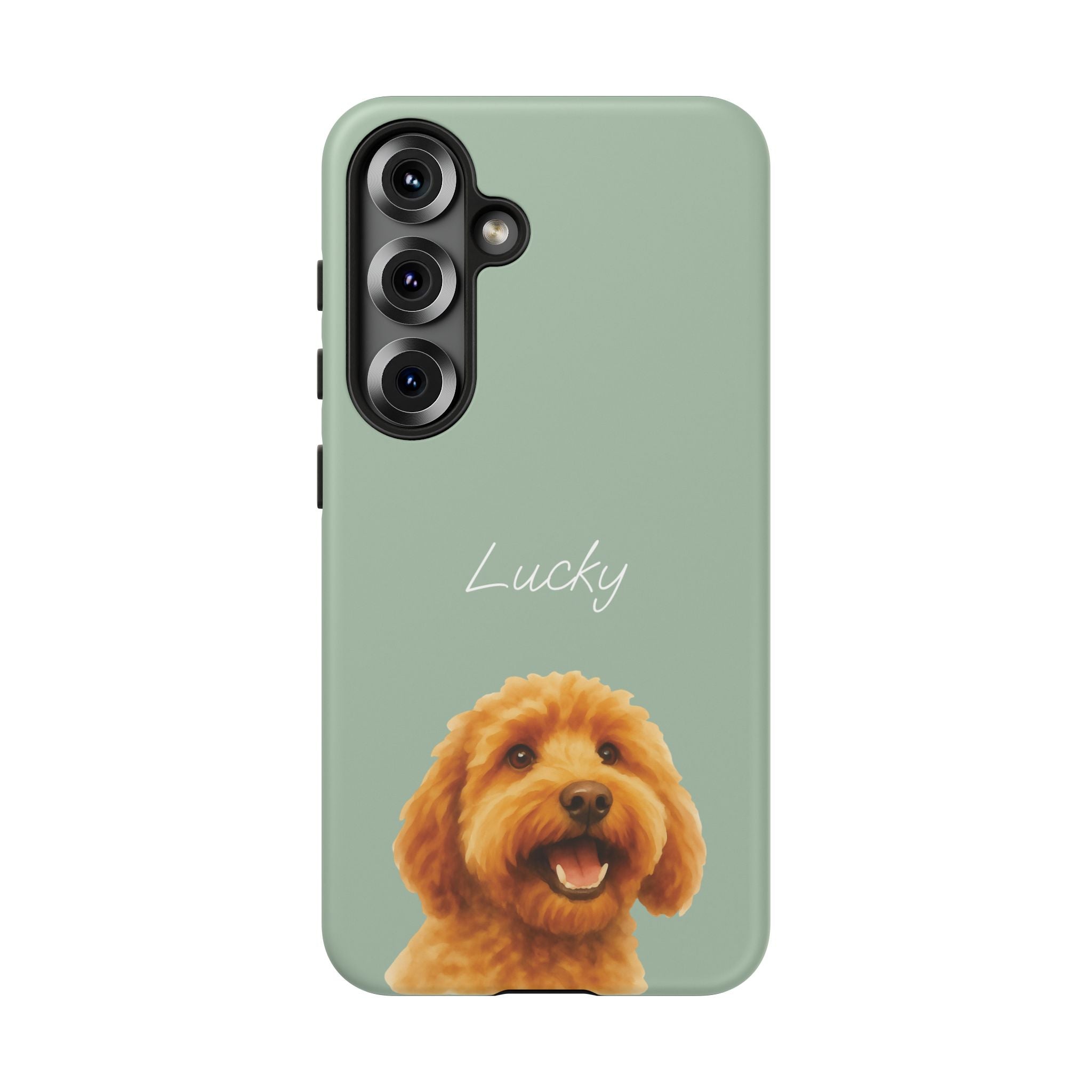 PET AQUARELL SALBEI – Personalisierte Handyhülle mit Dual-Layer-Schutz