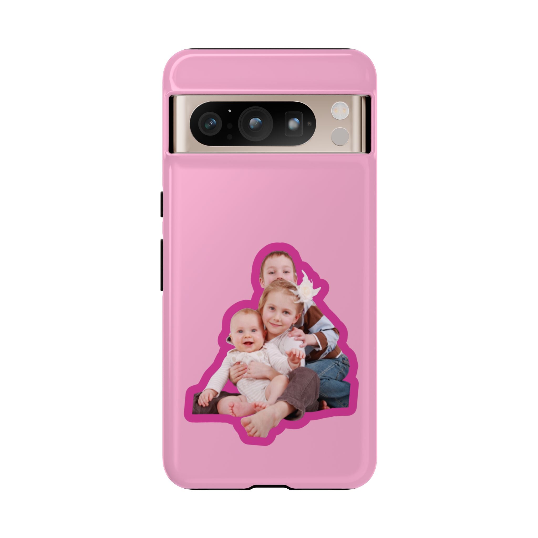 PINK CARTOON – Personalisierte Foto Handyhülle mit Dual-Layer-Schutz