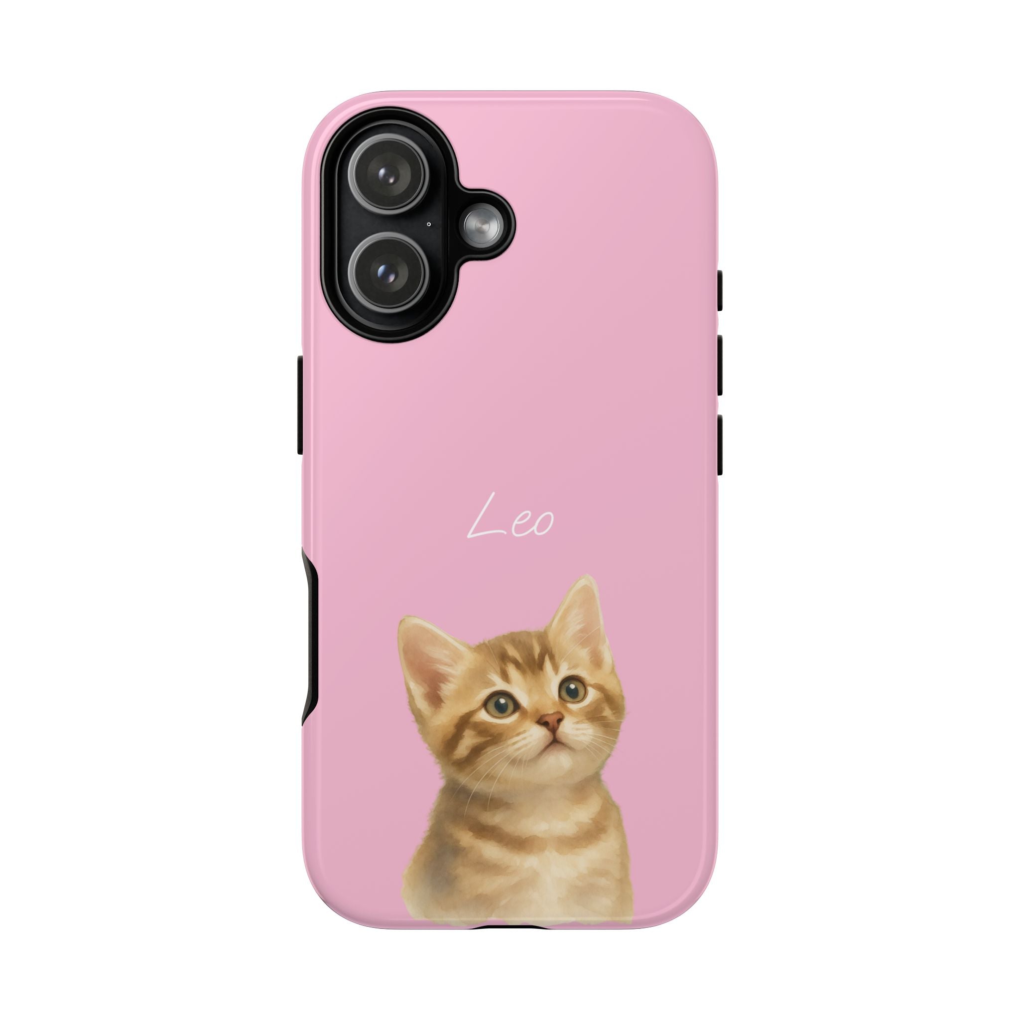 PET AQUARELL PINK – Personalisierte Handyhülle mit Dual-Layer-Schutz