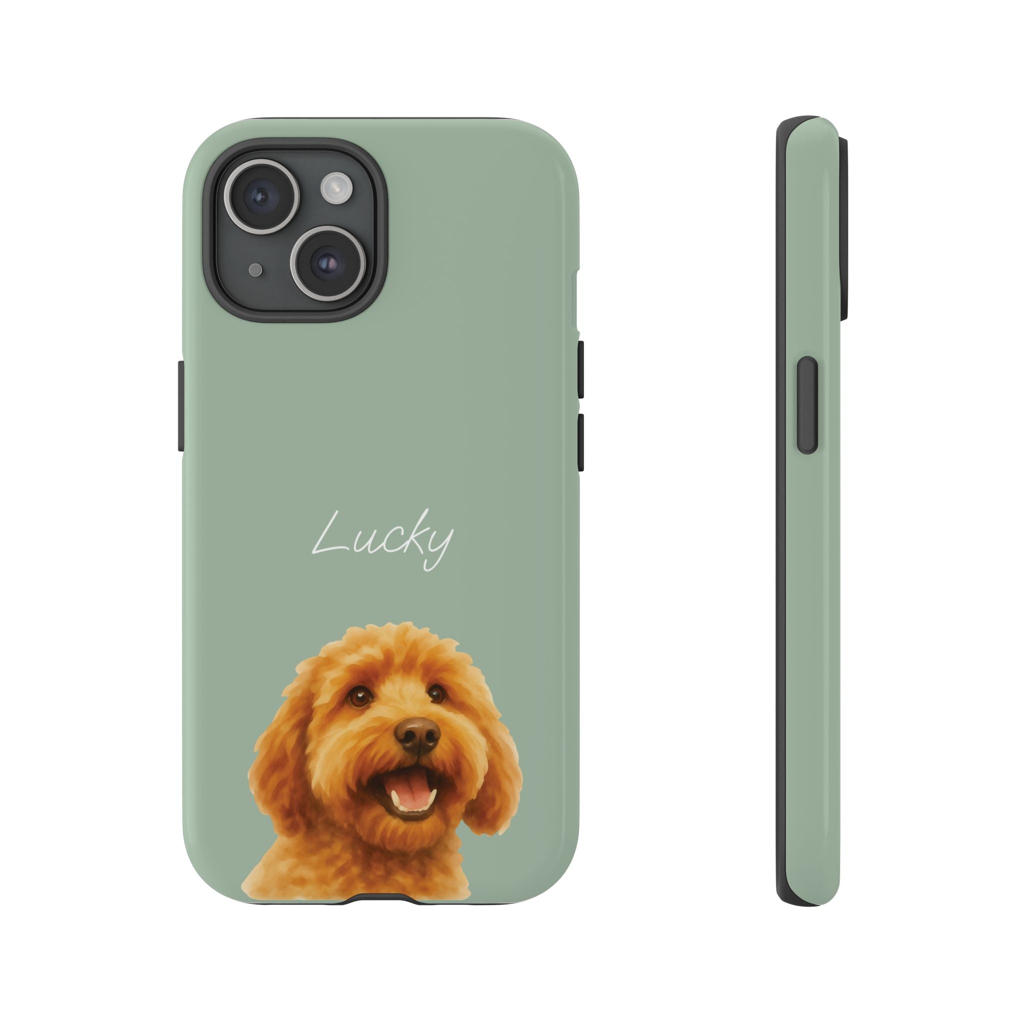 PET AQUARELL SALBEI – Personalisierte Handyhülle mit Dual-Layer-Schutz