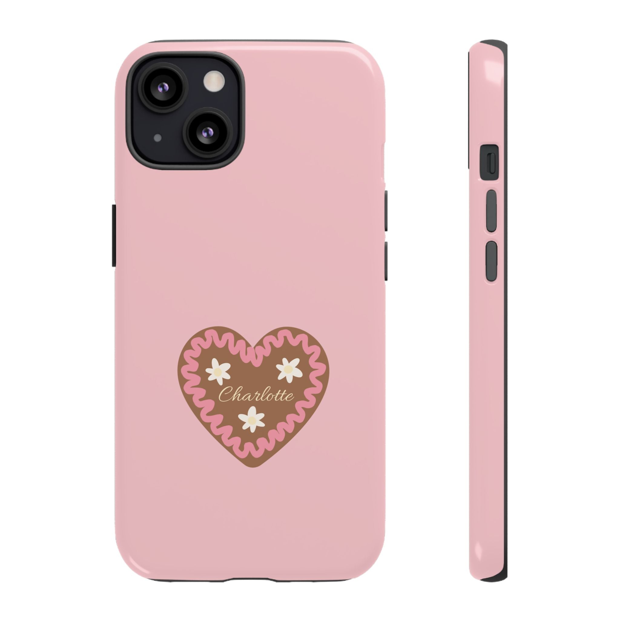WIESNHERZ ROSE – Personalisierte Handyhülle mit Dual-Layer-Schutz