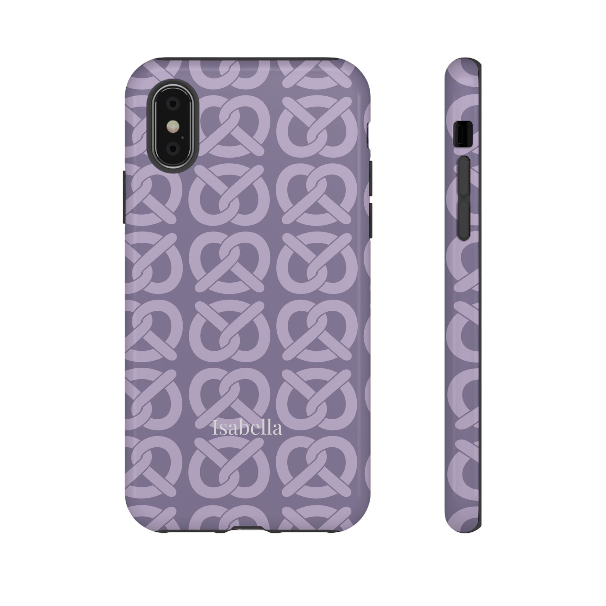 BREZN MONOGRAMM LAVENDEL – Personalisierte Handyhülle mit Dual-Layer-Schutz