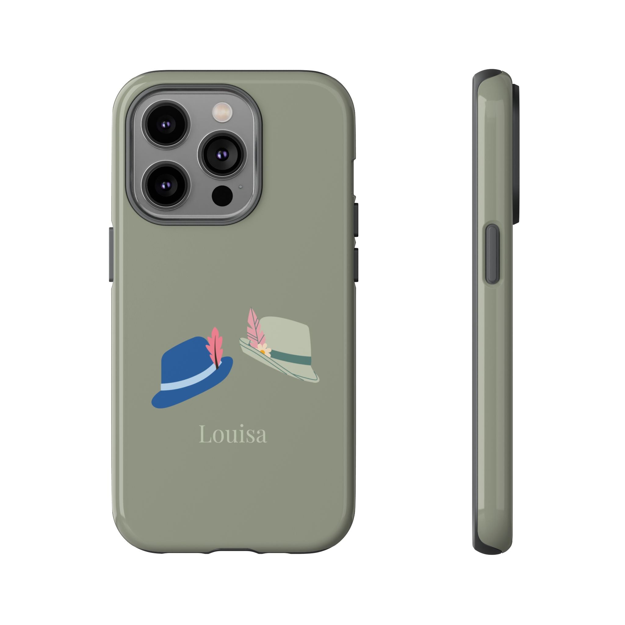 TRACHTENHÜTE SALBEI – Personalisierte Handyhülle mit Dual-Layer-Schutz